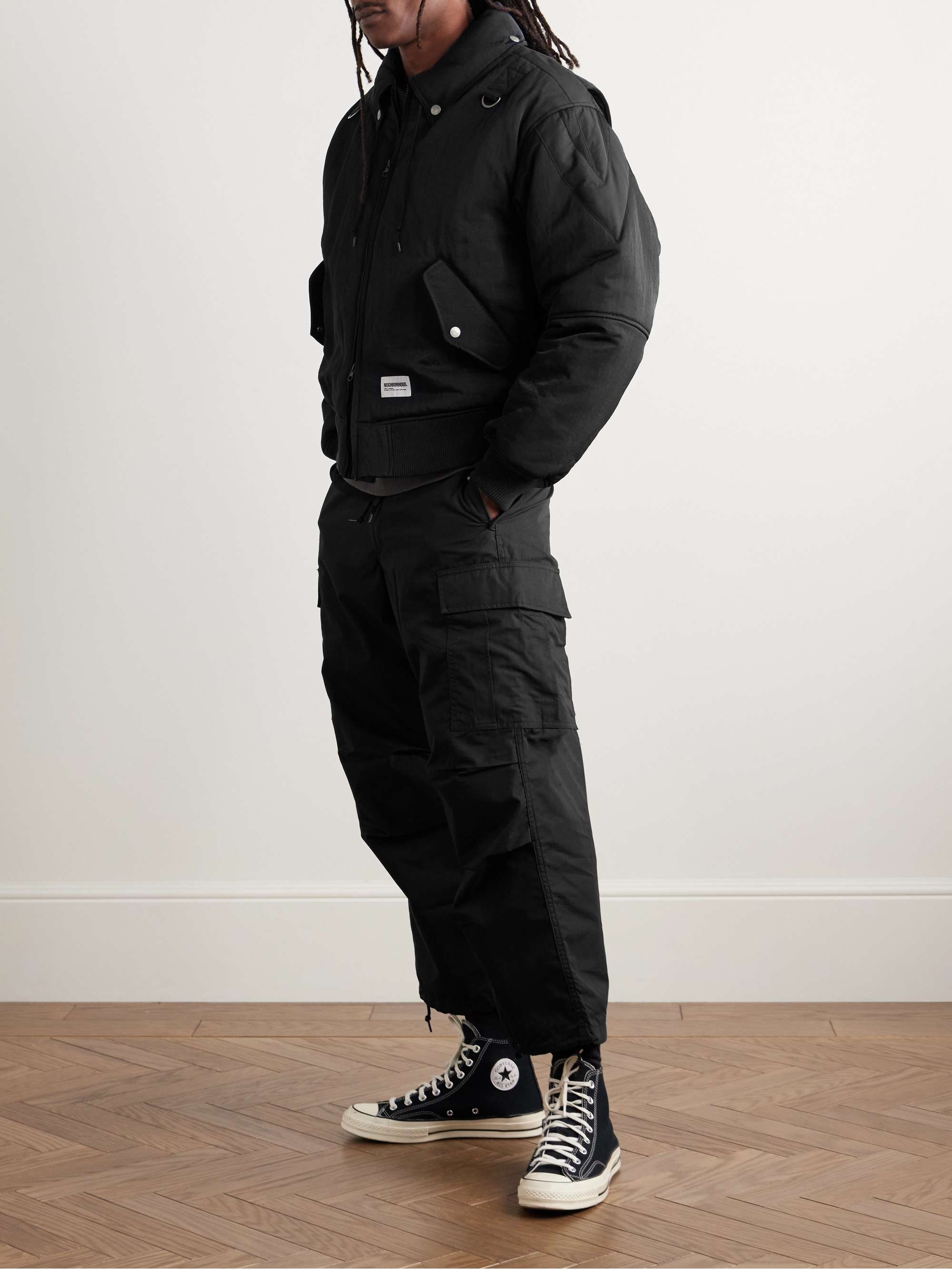 Sailing Padded Nylon-Twill Hooded Jacket view