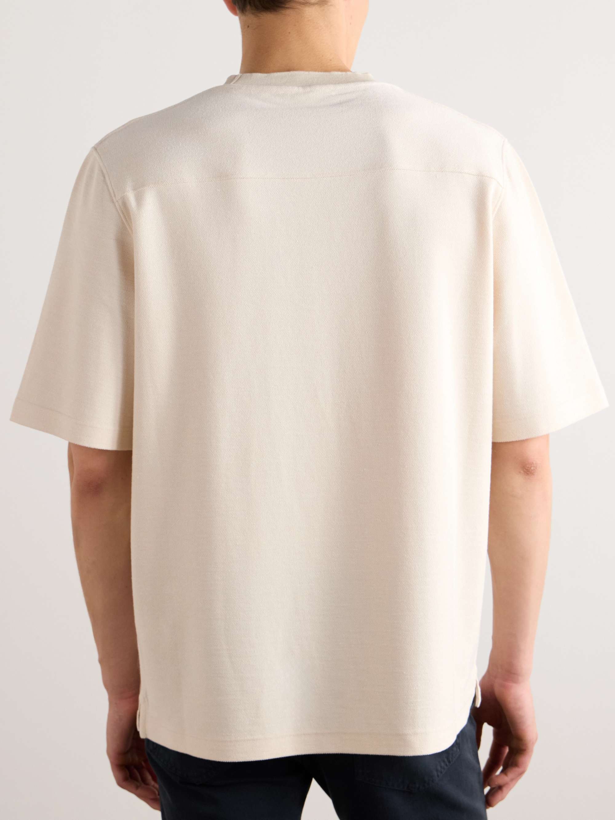 Quarna Silk-Blend Twill T-Shirt view