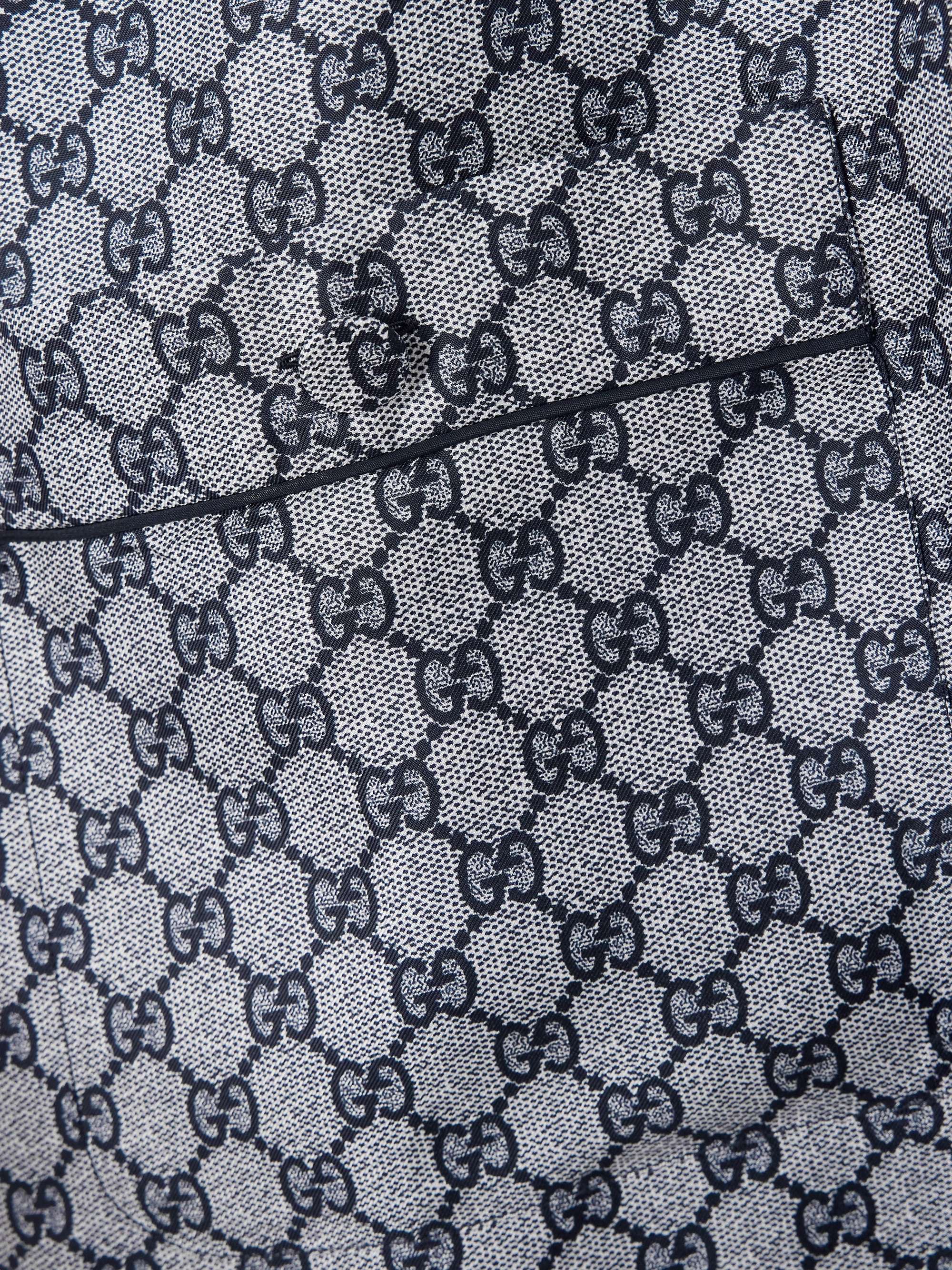 GG Supreme printed silk-twill pajama shirt view