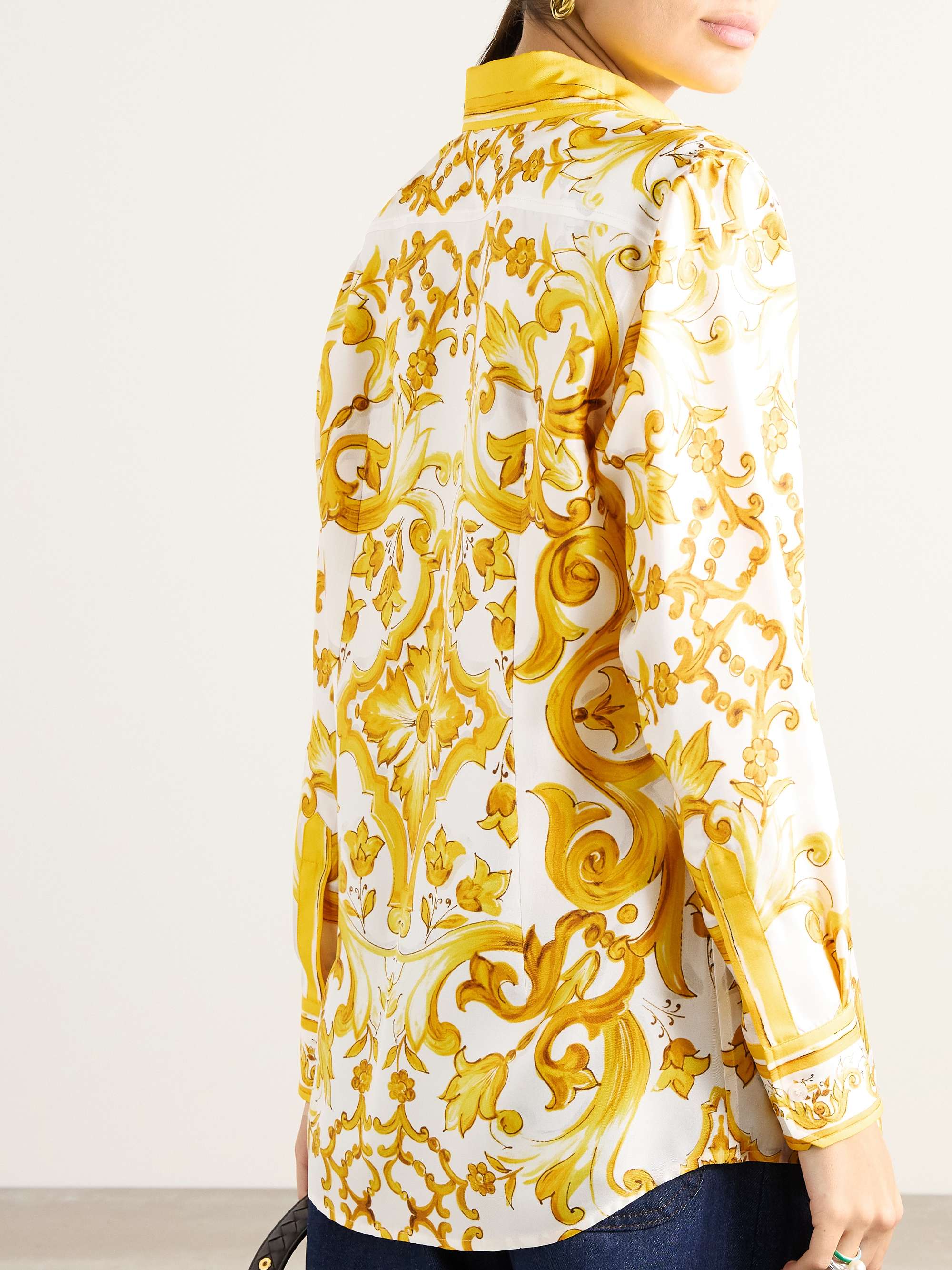 Maiolica printed silk-twill shirt view