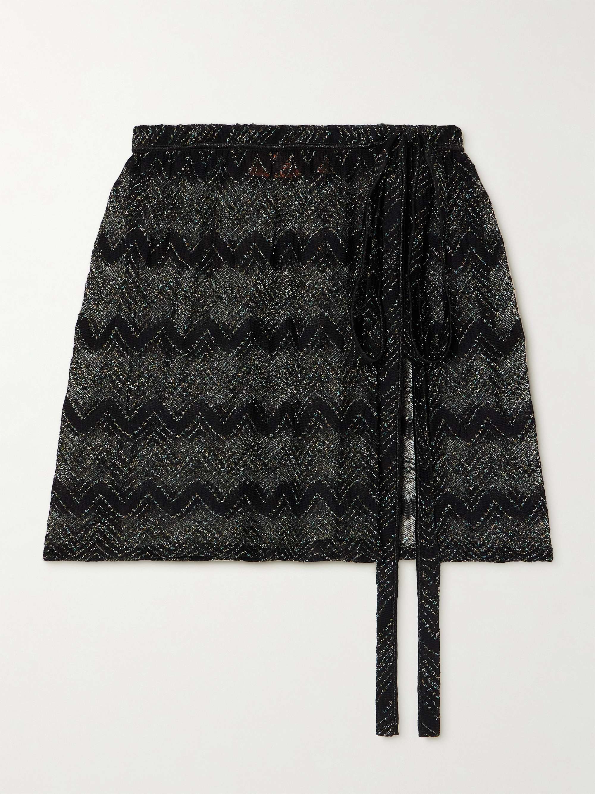 Mare metallic crochet-knit pareo view