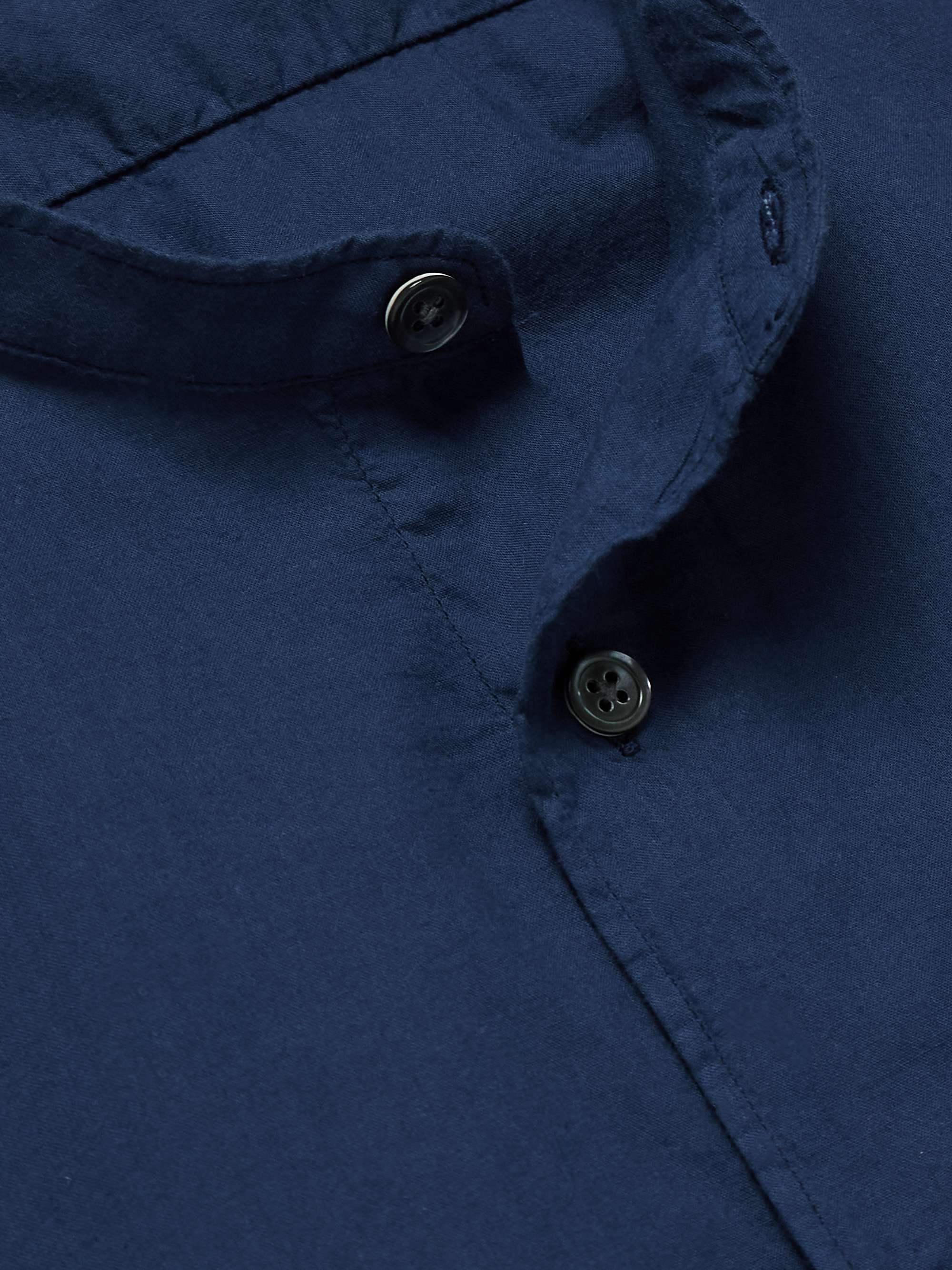 Premium Pat Grandad-Collar Cotton-Twill Shirt view