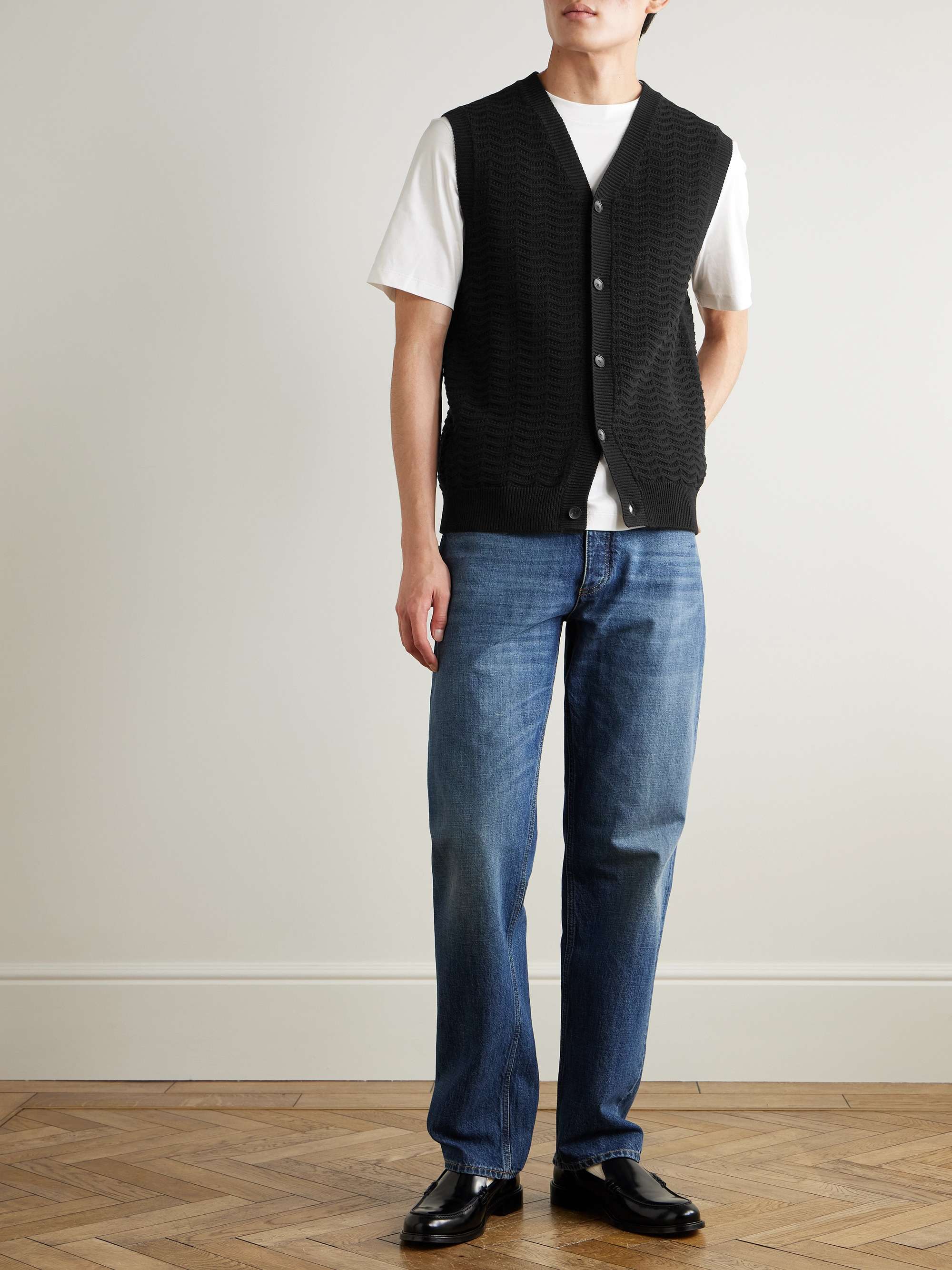 Crocheted Organic Cotton Vest view