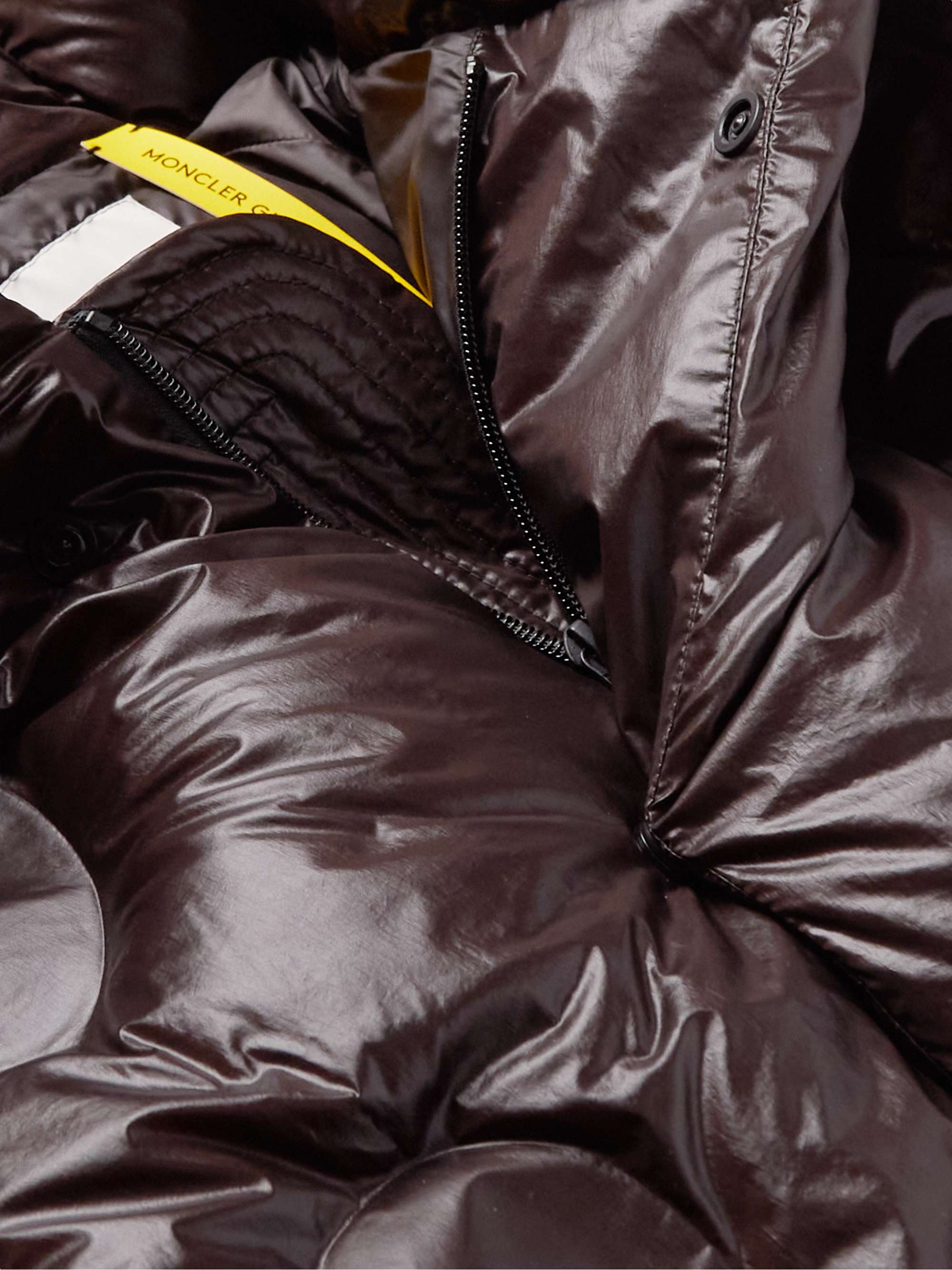+ Dingyun Zhang Iaphia Oversized Quilted Glossed-Shell Hooded Down Coat view