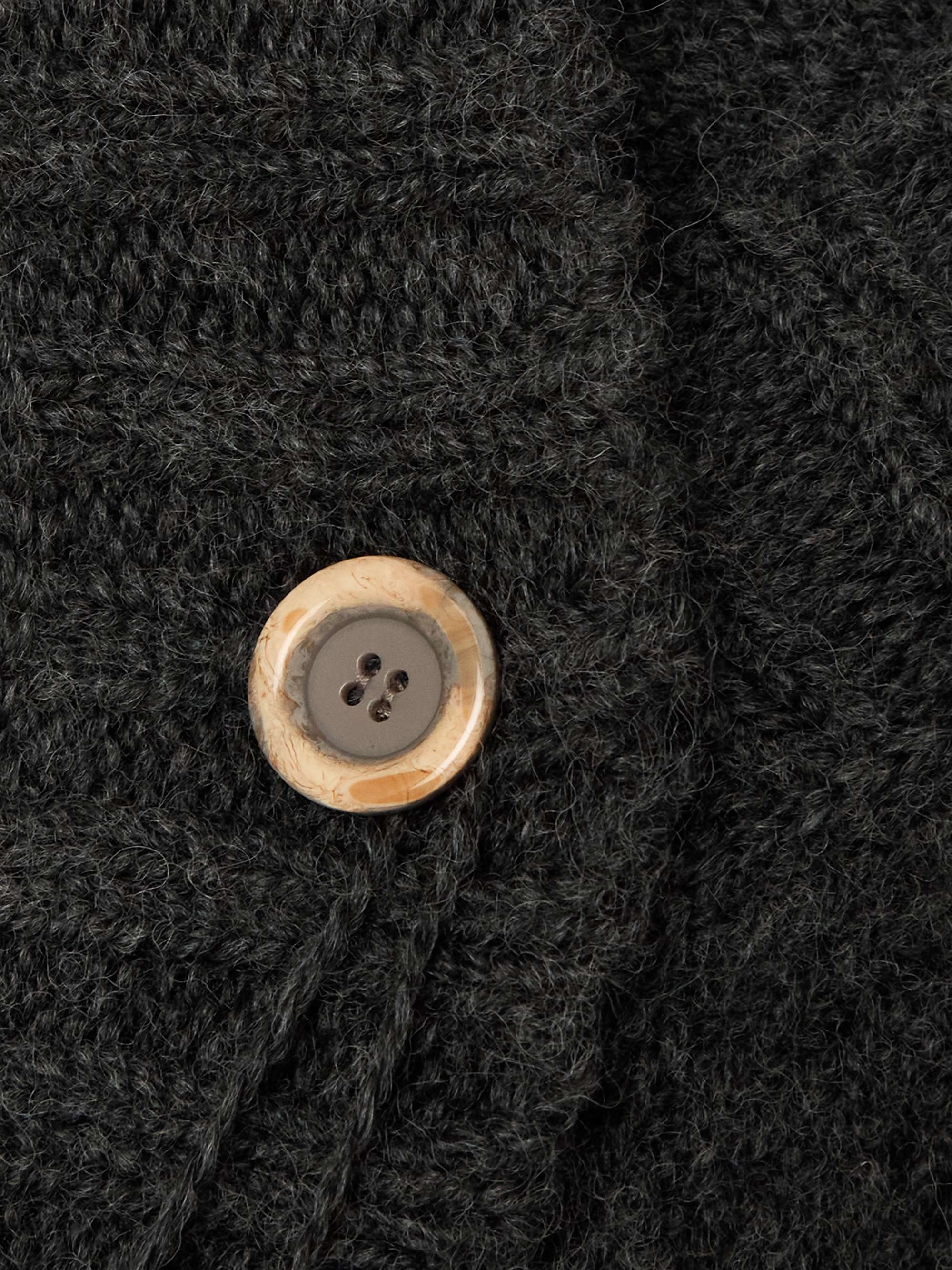 Knitted wool cardigan view