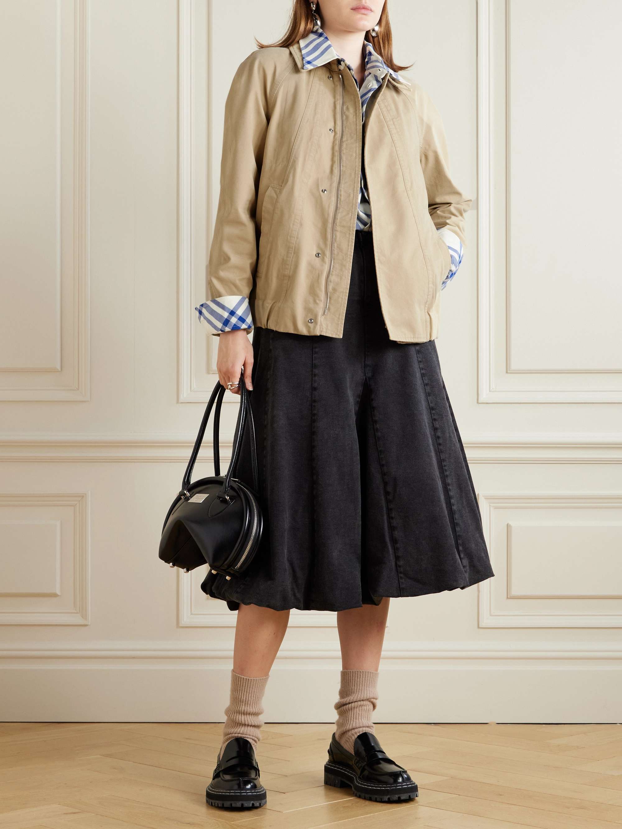 Paneled cotton-canvas jacket view
