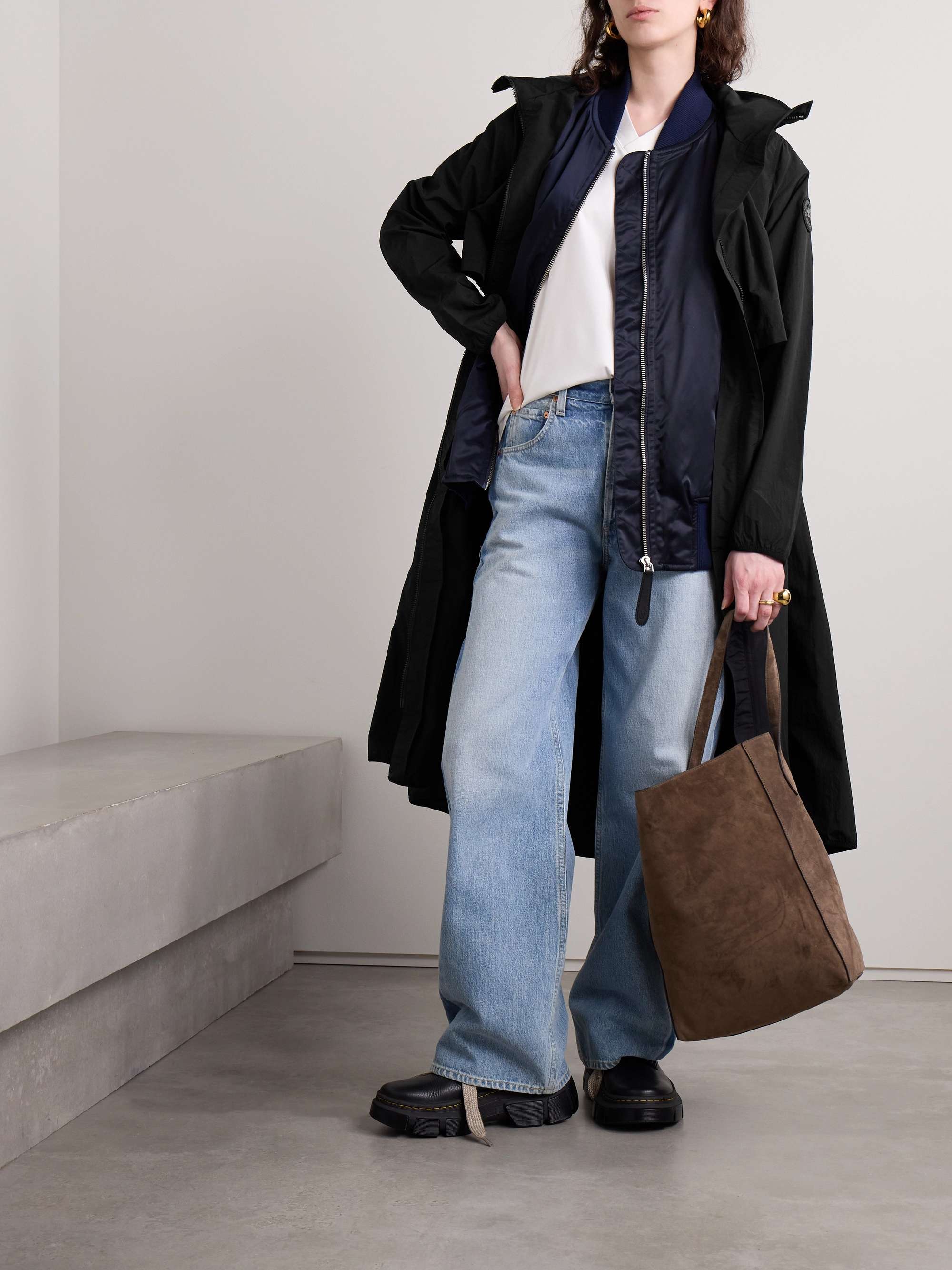 Sinclair appliquéd shell coat view