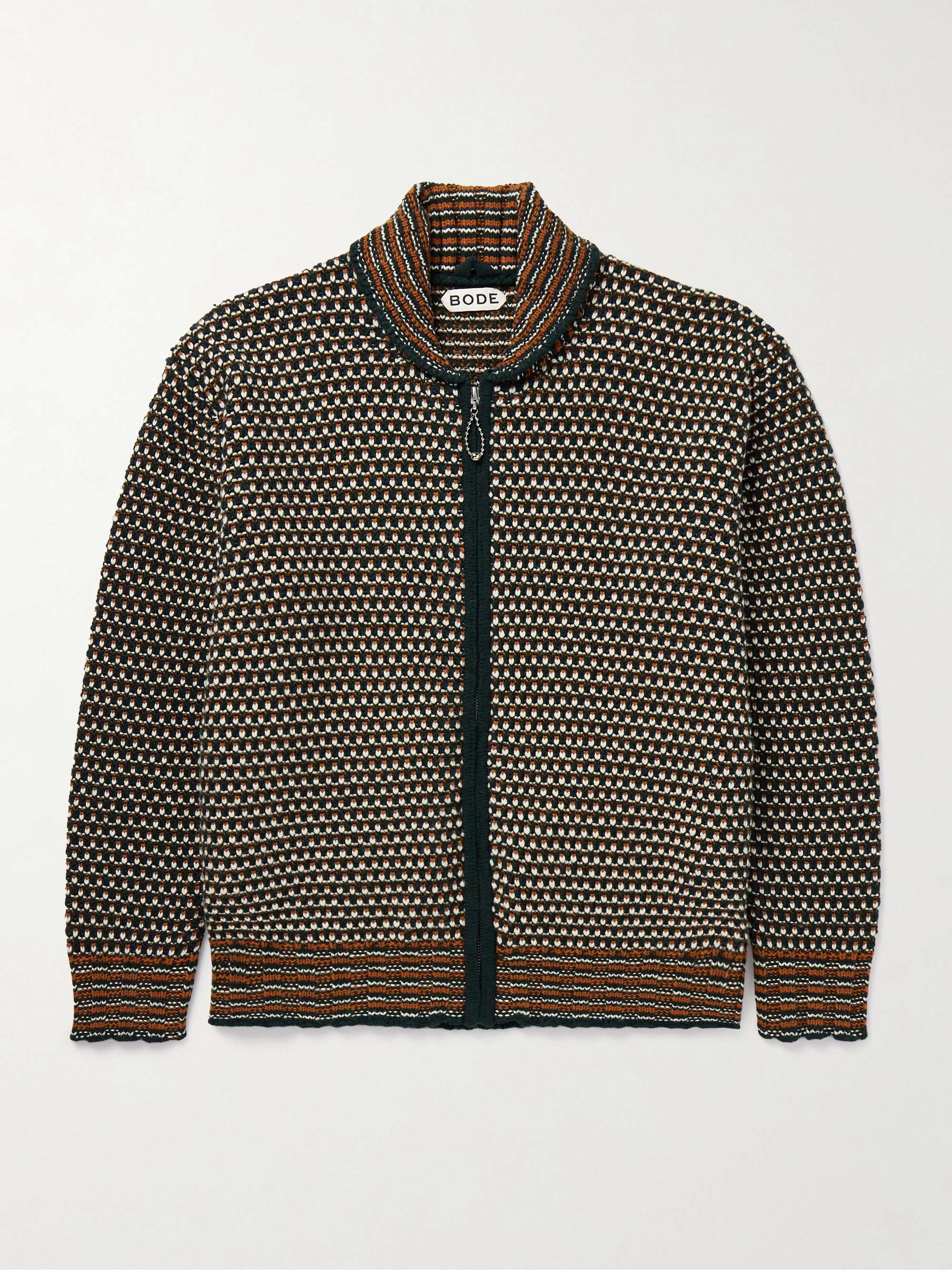 Schenectady Merino Wool Zip-Up Cardigan view