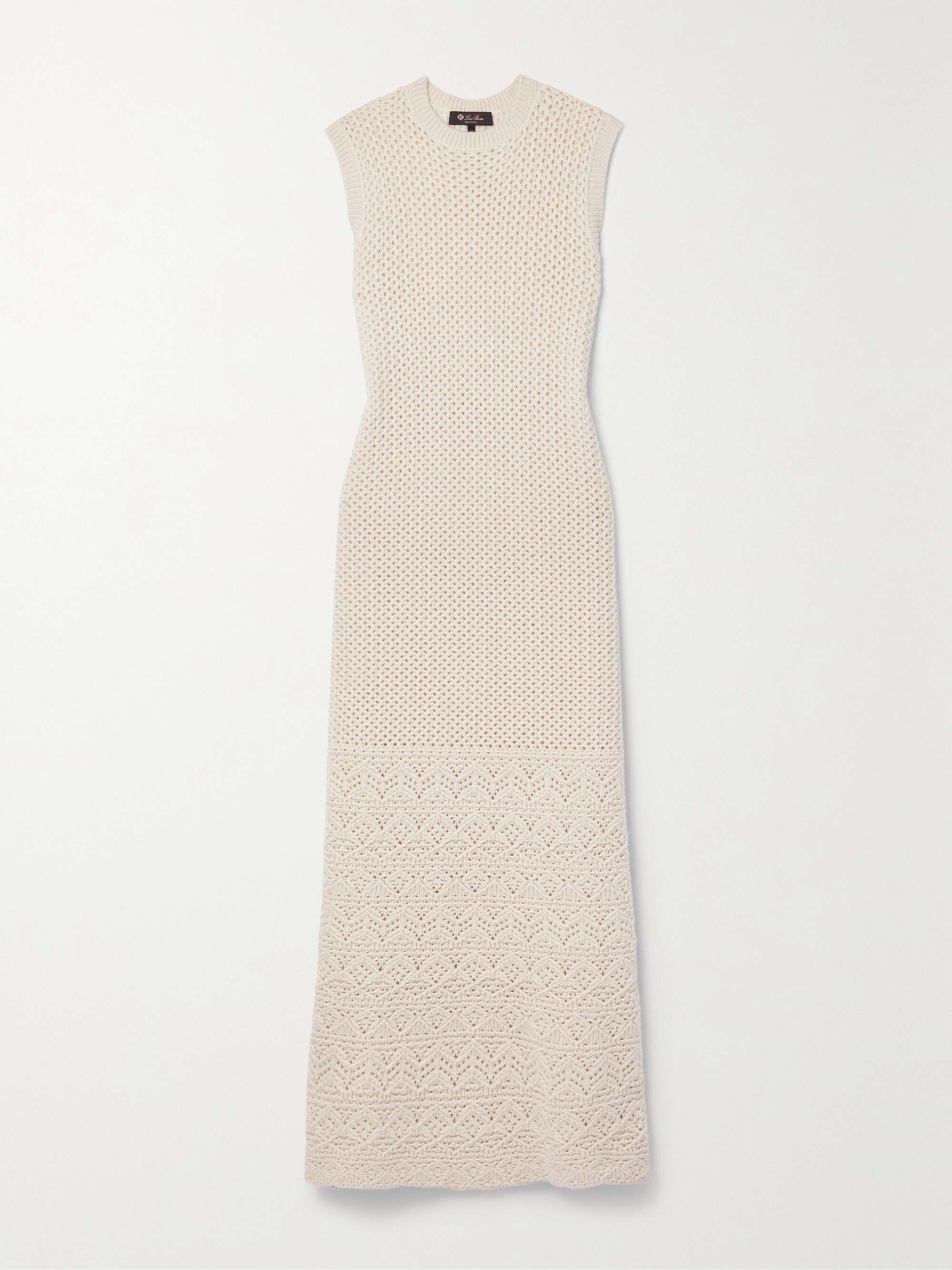Engadin pointelle-knit cashmere maxi dress view