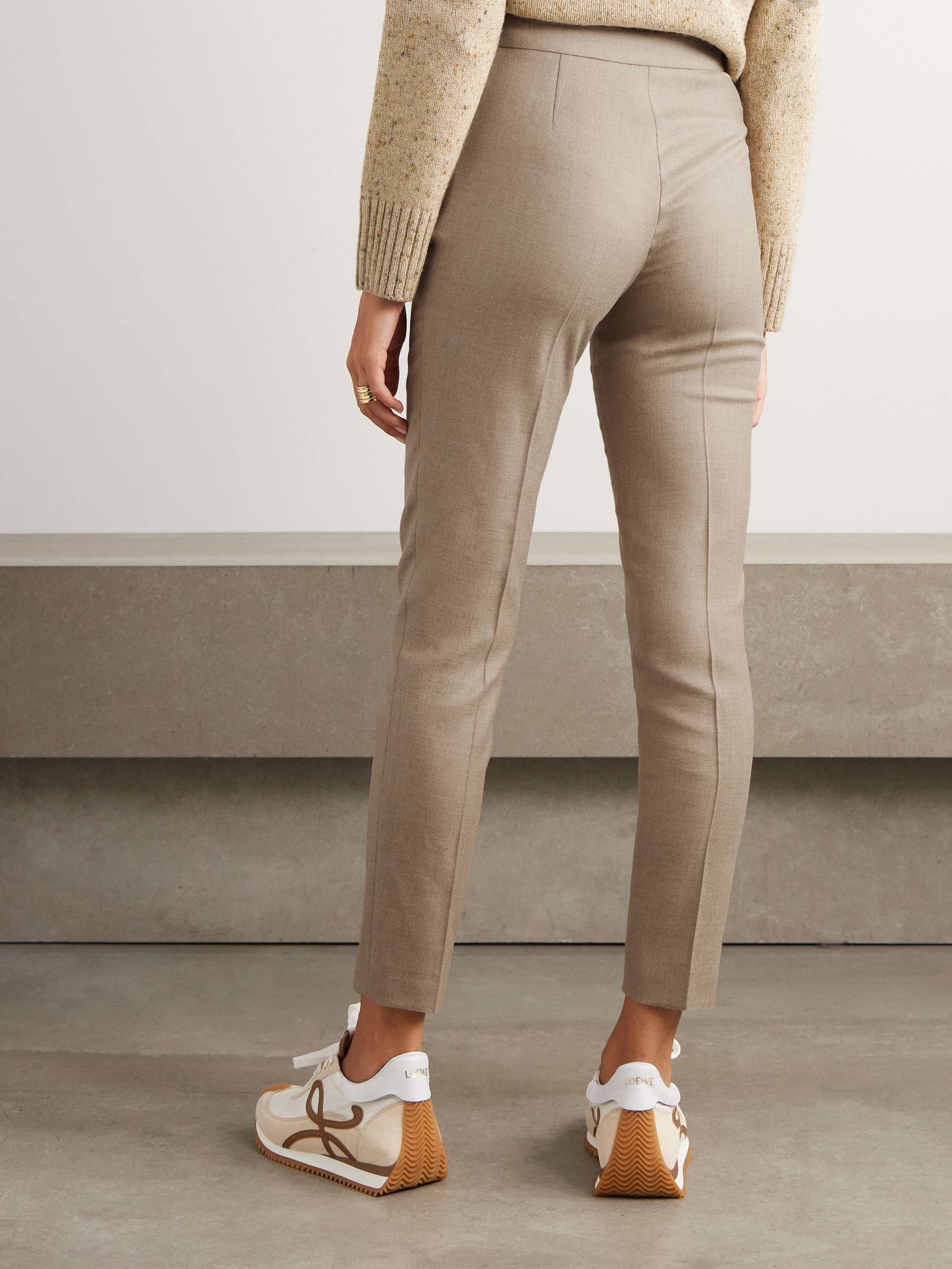 Mick pleated cashmere skinny pants view