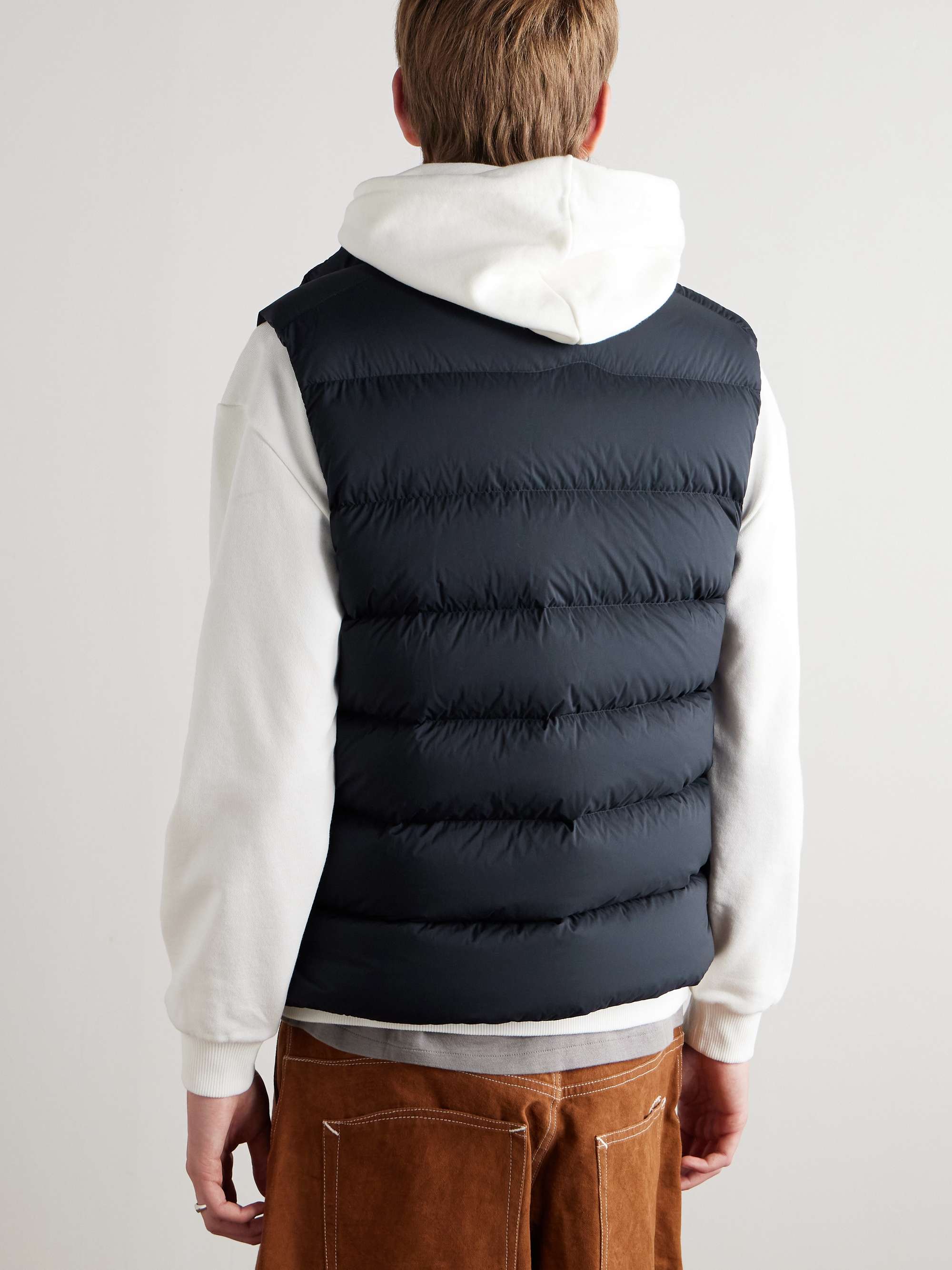 Tibb Logo-Appliquéd Quilted Shell Down Gilet view