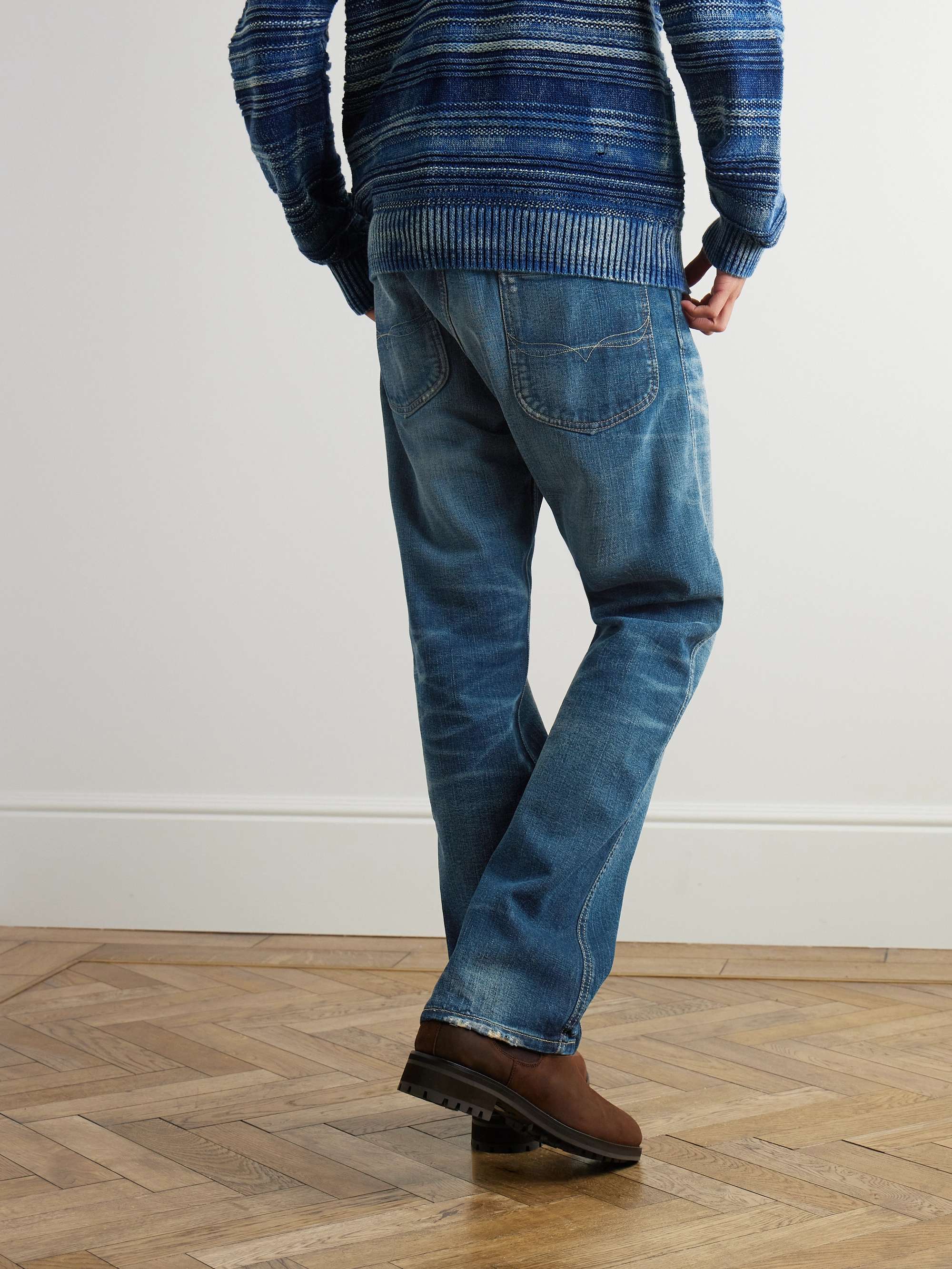 + Naiomi Glasses Slim-Fit Bootcut Jeans view