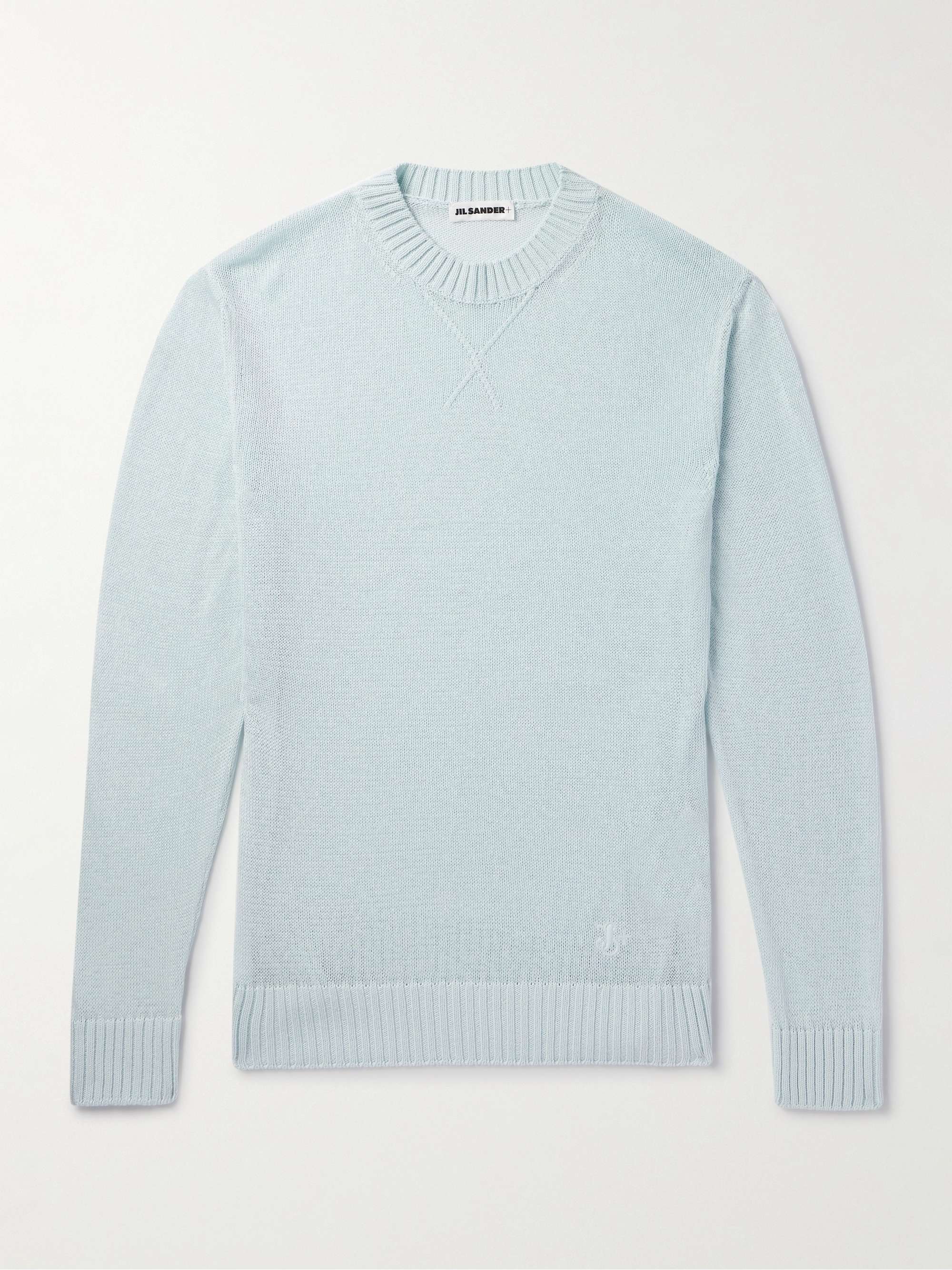 Logo-Embroidered Cotton Sweater view