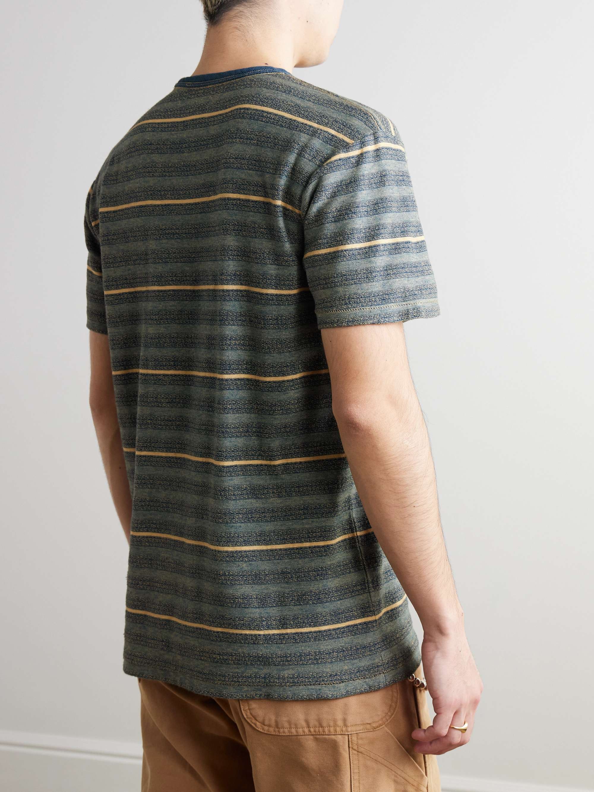 Harvey Striped Cotton T-Shirt view