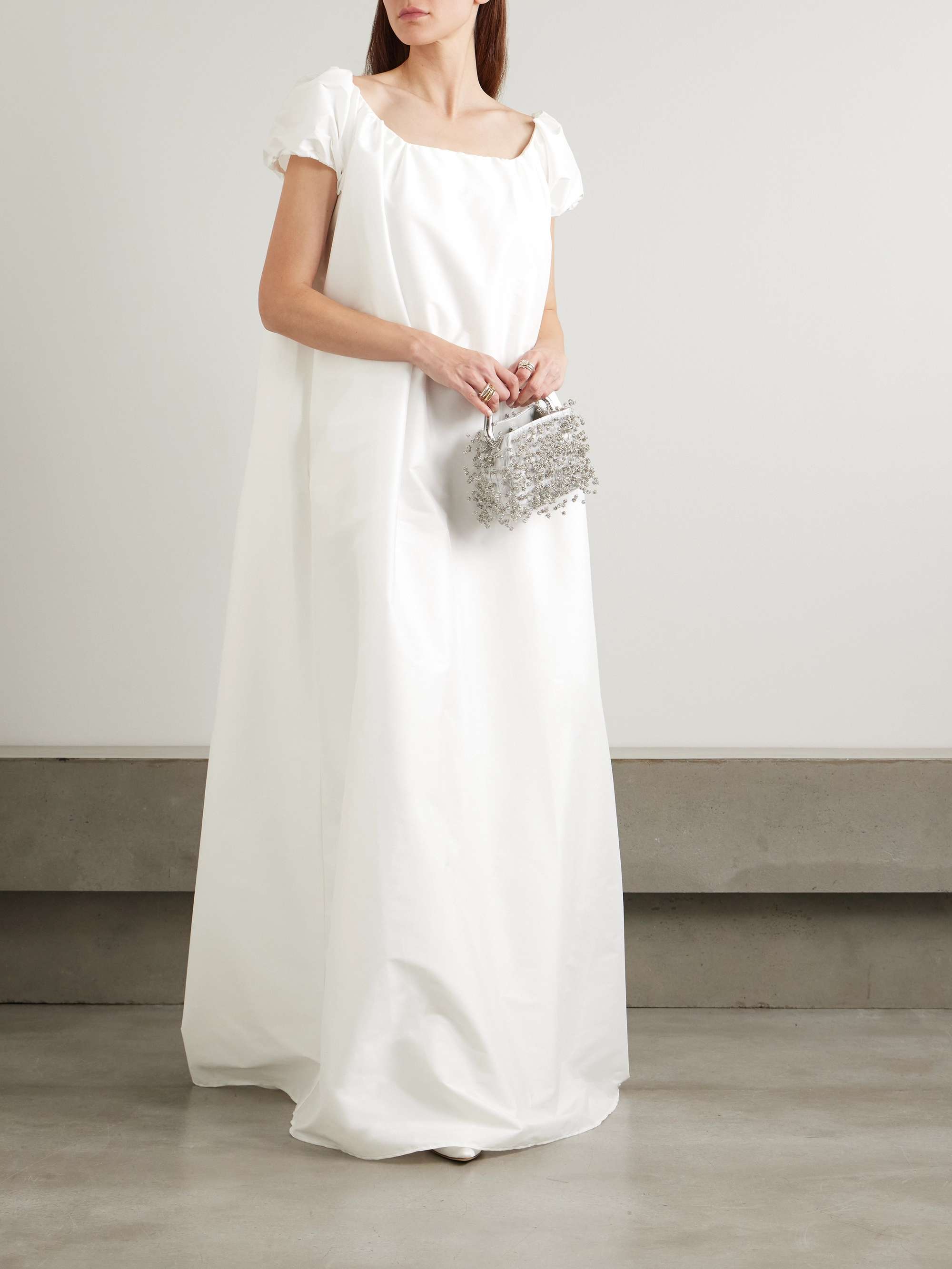 Rianne off-the-shoulder taffeta gown view