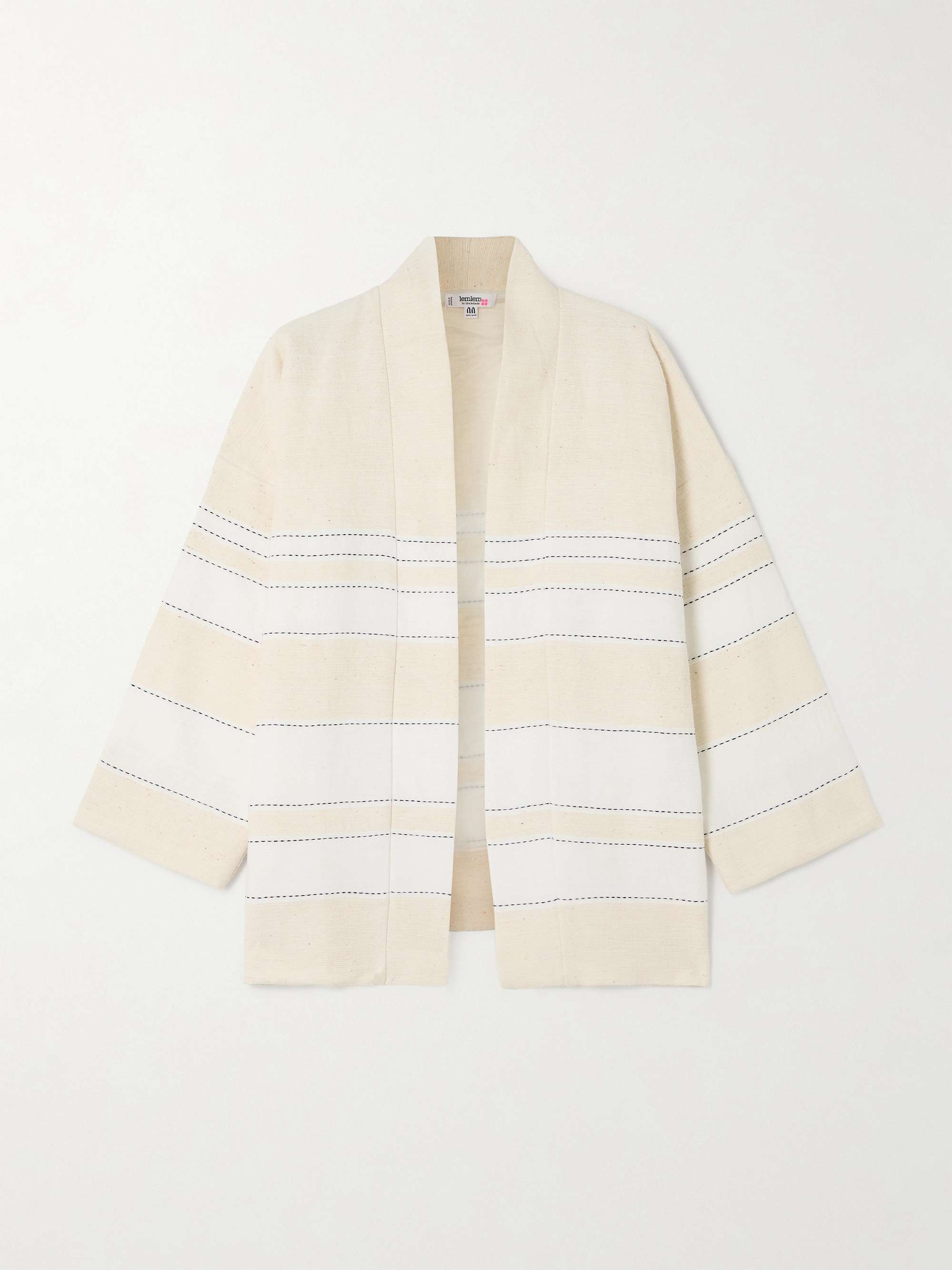 Terara striped cotton-blend jacket view