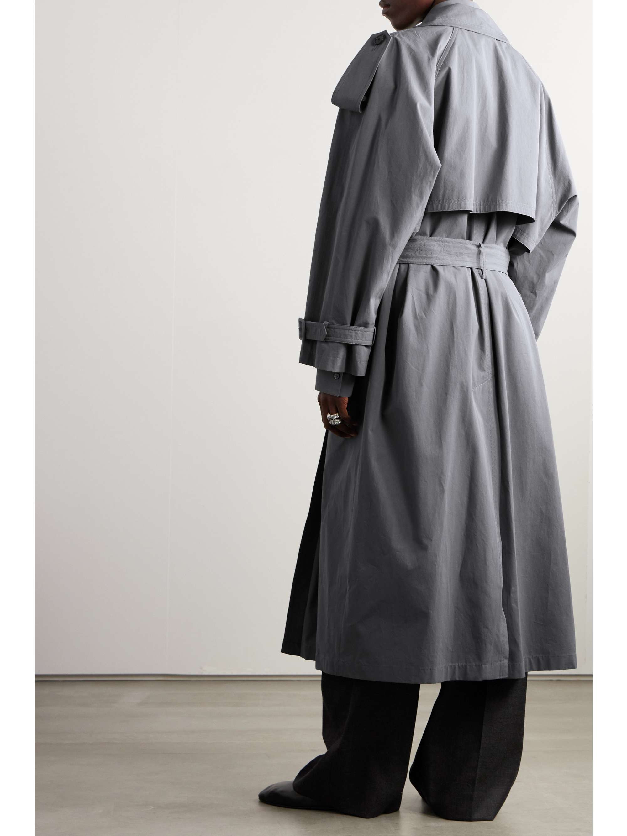 Avio cotton-poplin trench coat view