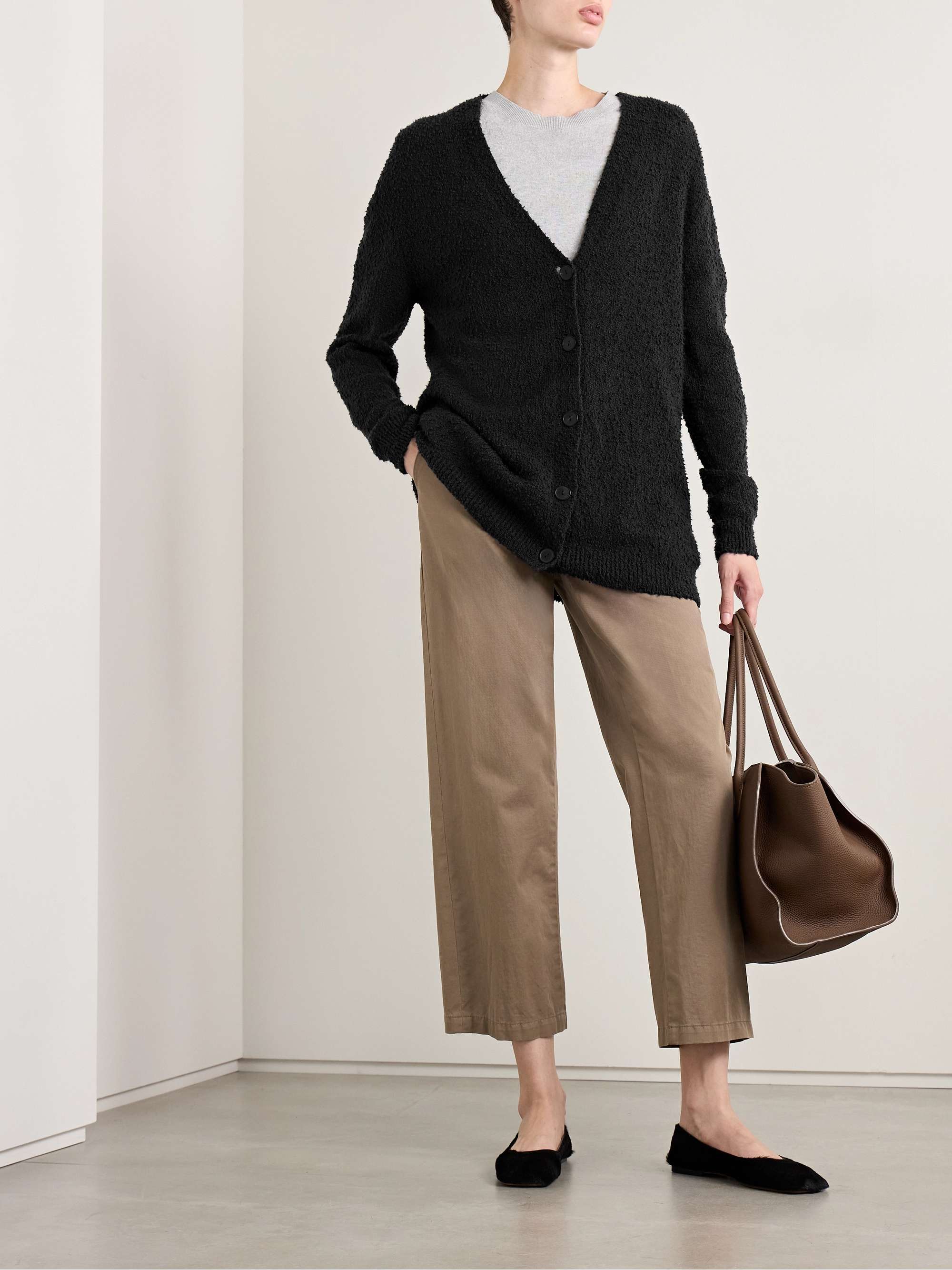 Krystal cotton-bouclé cardigan view
