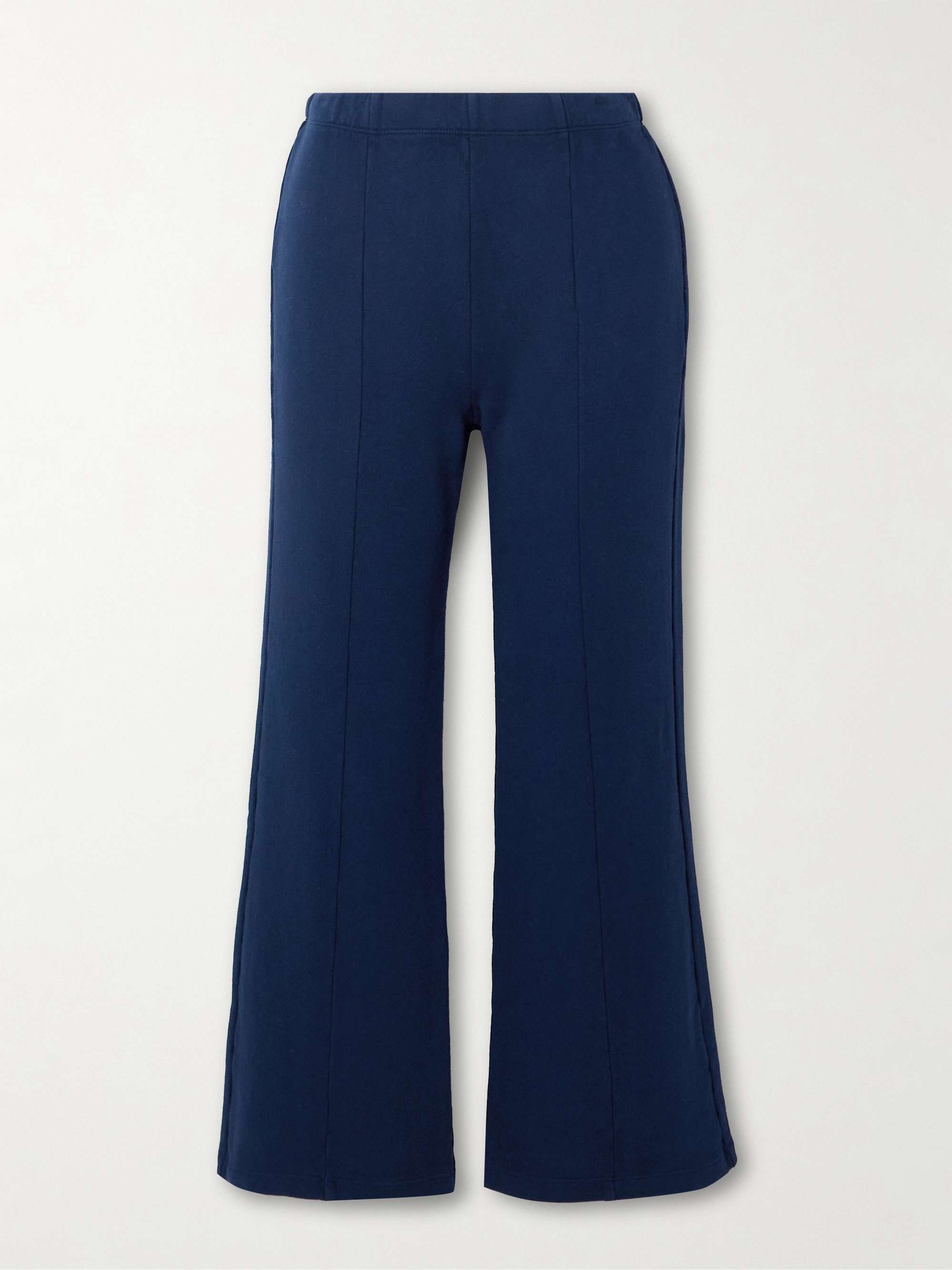 Fili Kick cropped French cotton-terry flared pants view