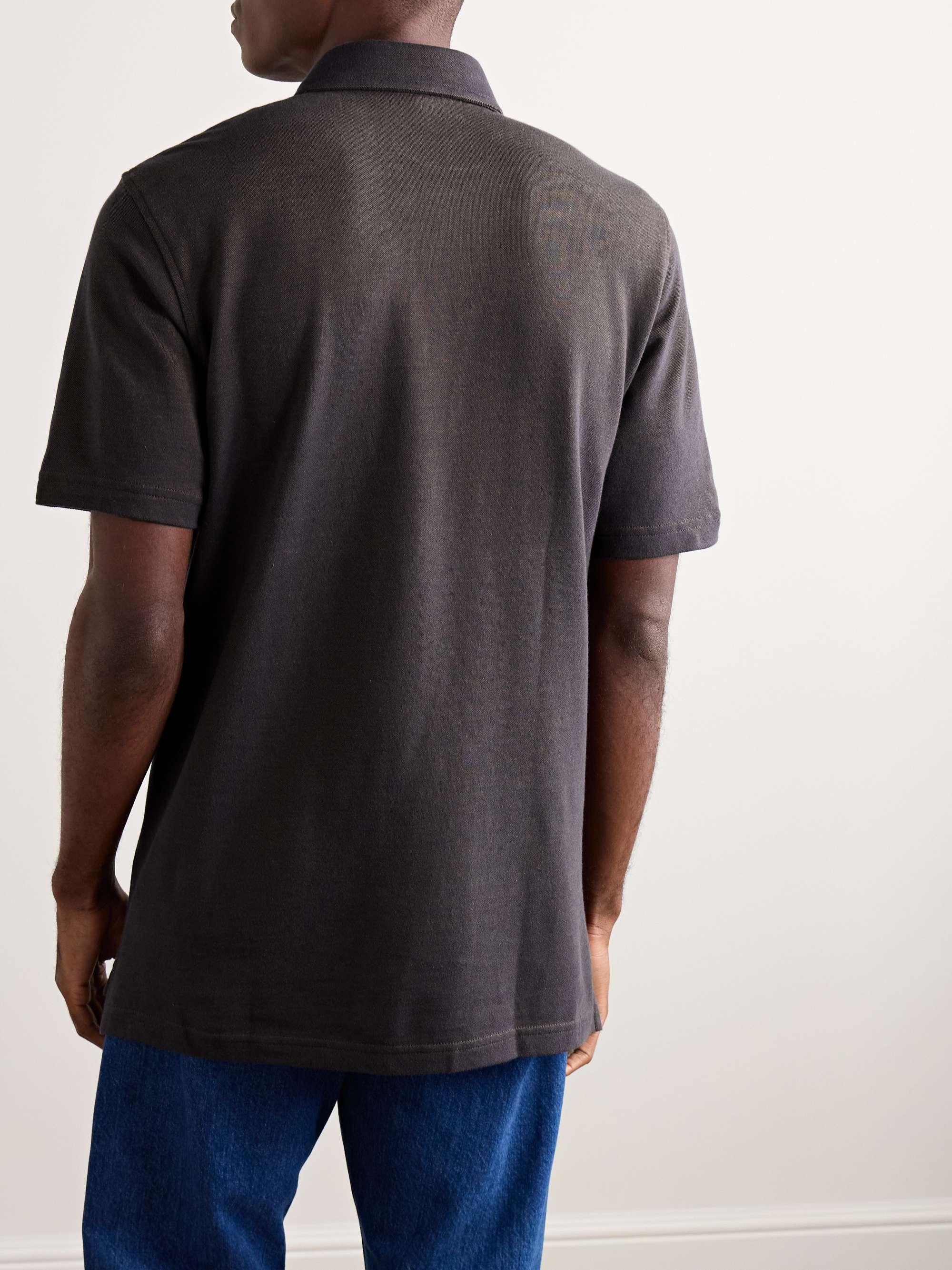 Pima Cotton-Piqué Polo Shirt view