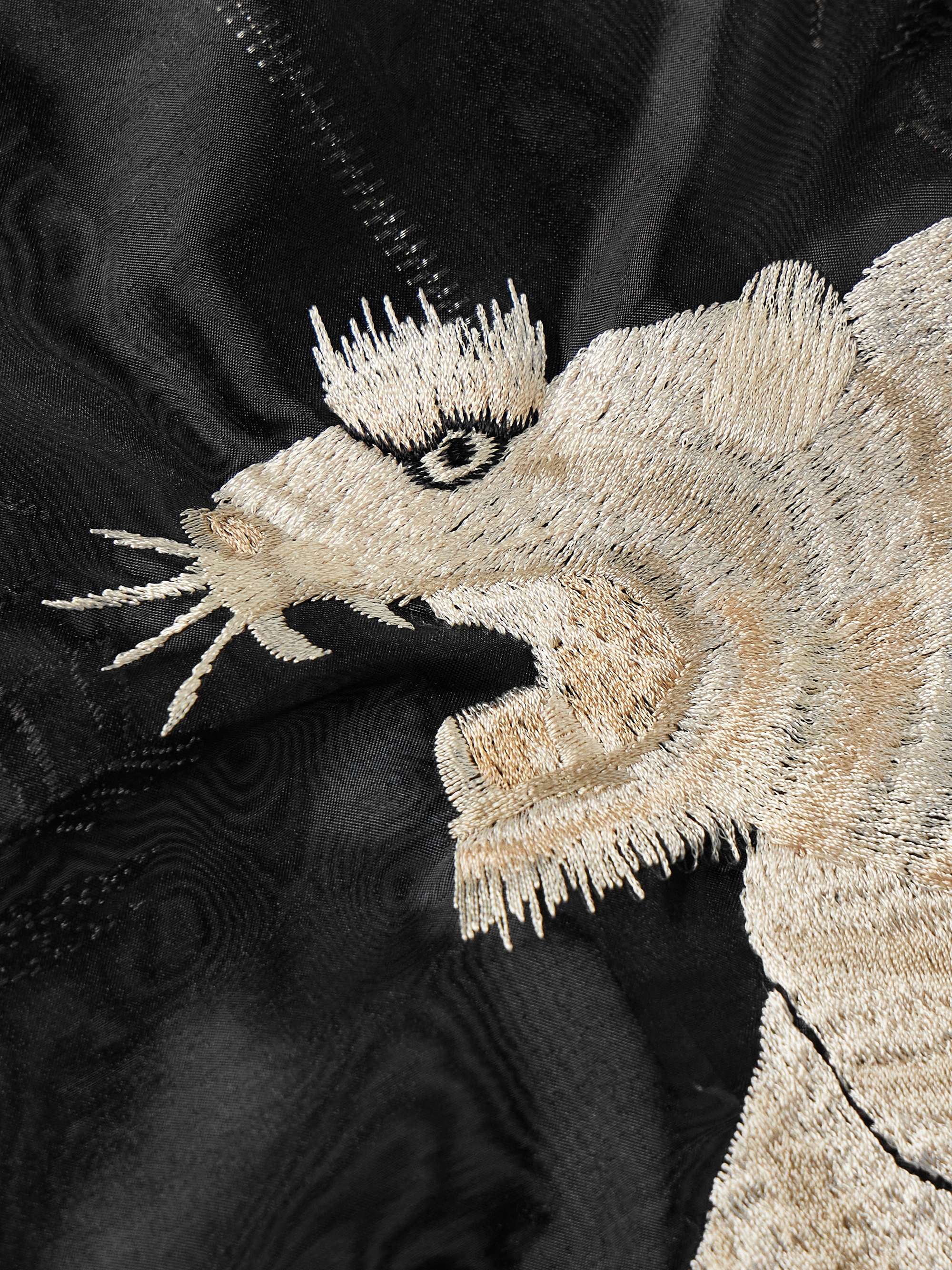 Souvenir Embroidered Organza Bomber Jacket view