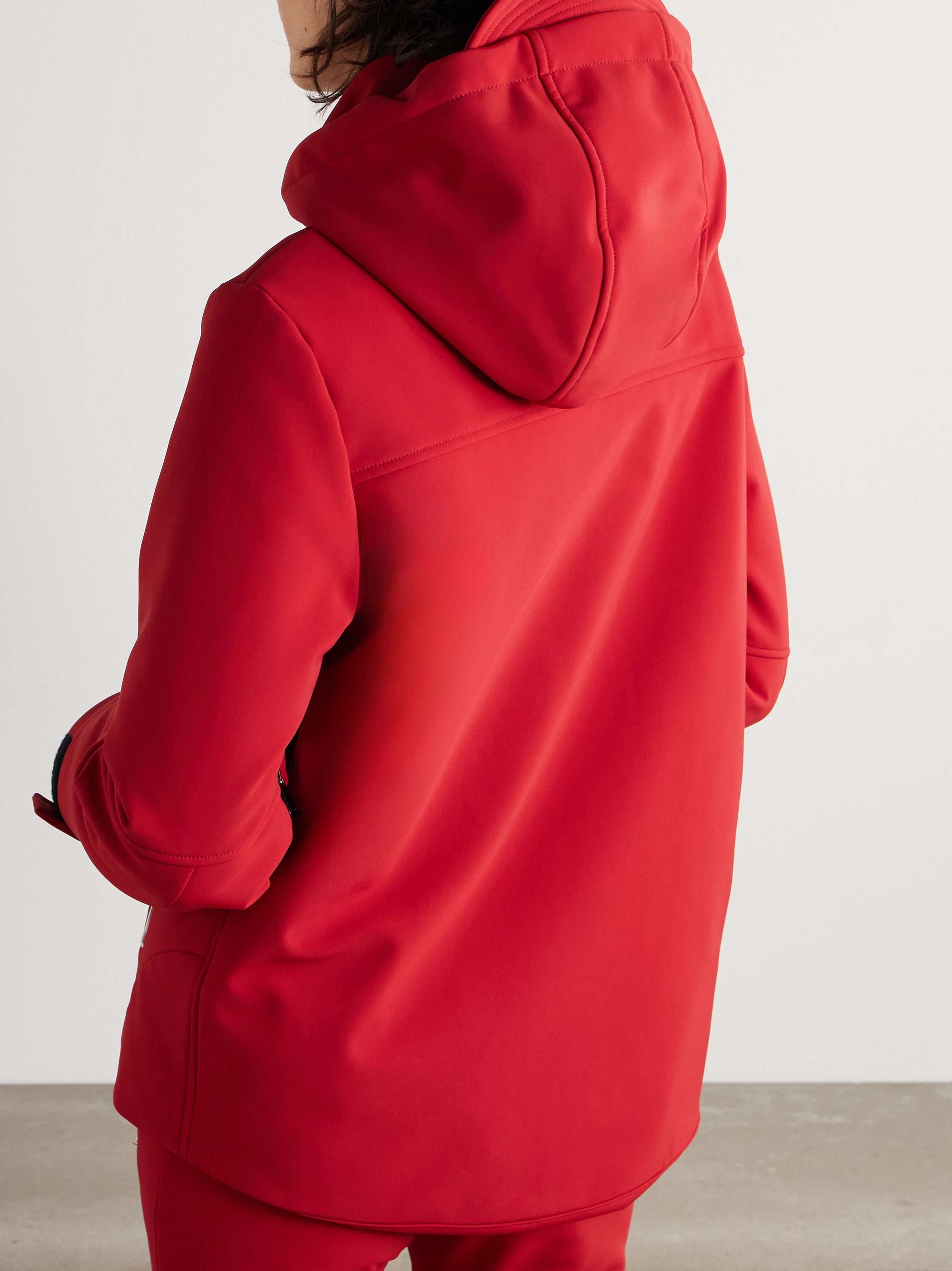 Hooded padded shell ski jacket view