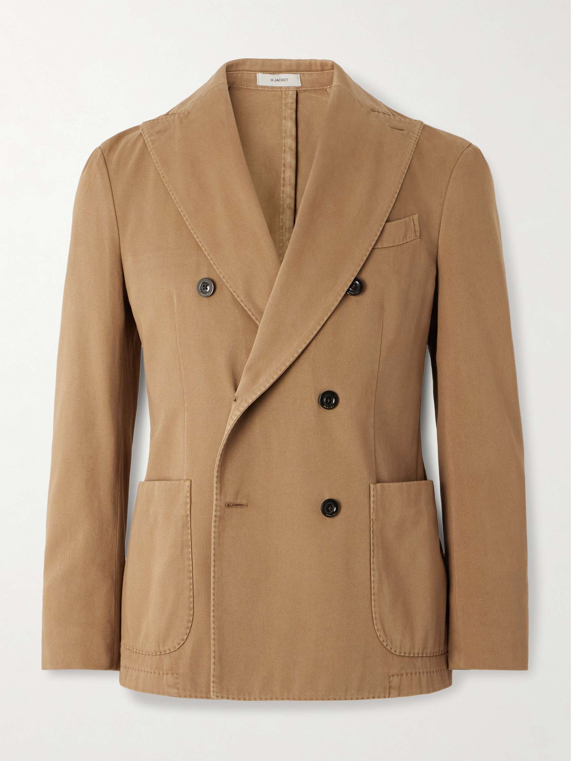 Garment-Dyed Cotton-Blend Twill Blazer view