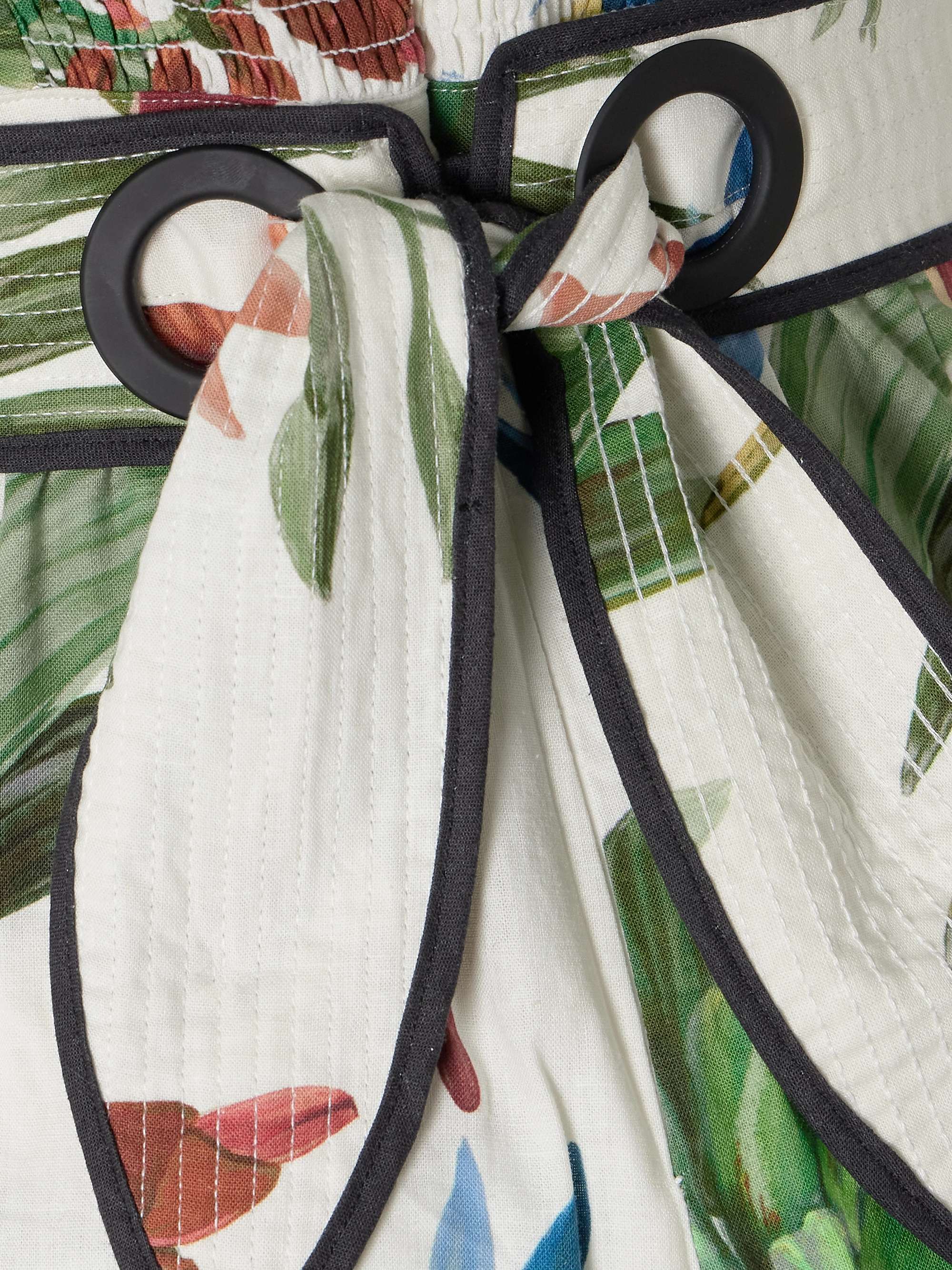 Midnight Macaw Fiesta printed linen-blend jumpsuit view