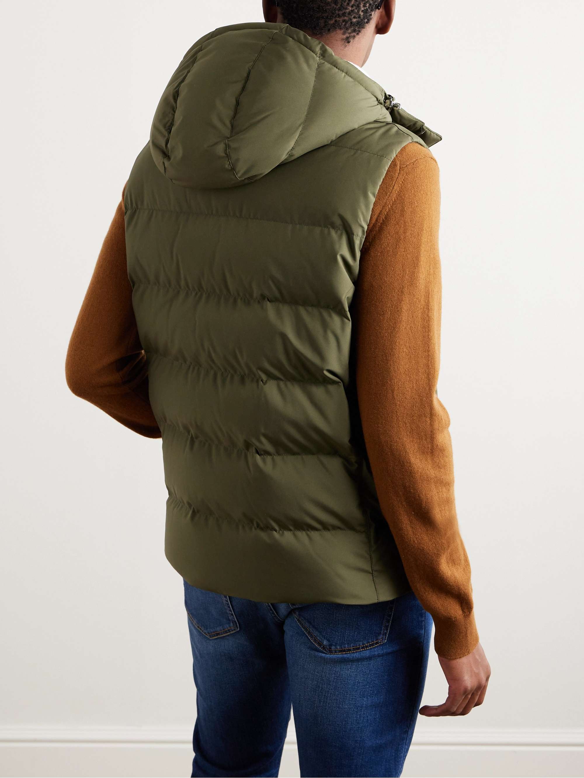 Quilted Padded Shell Hooded Gilet view
