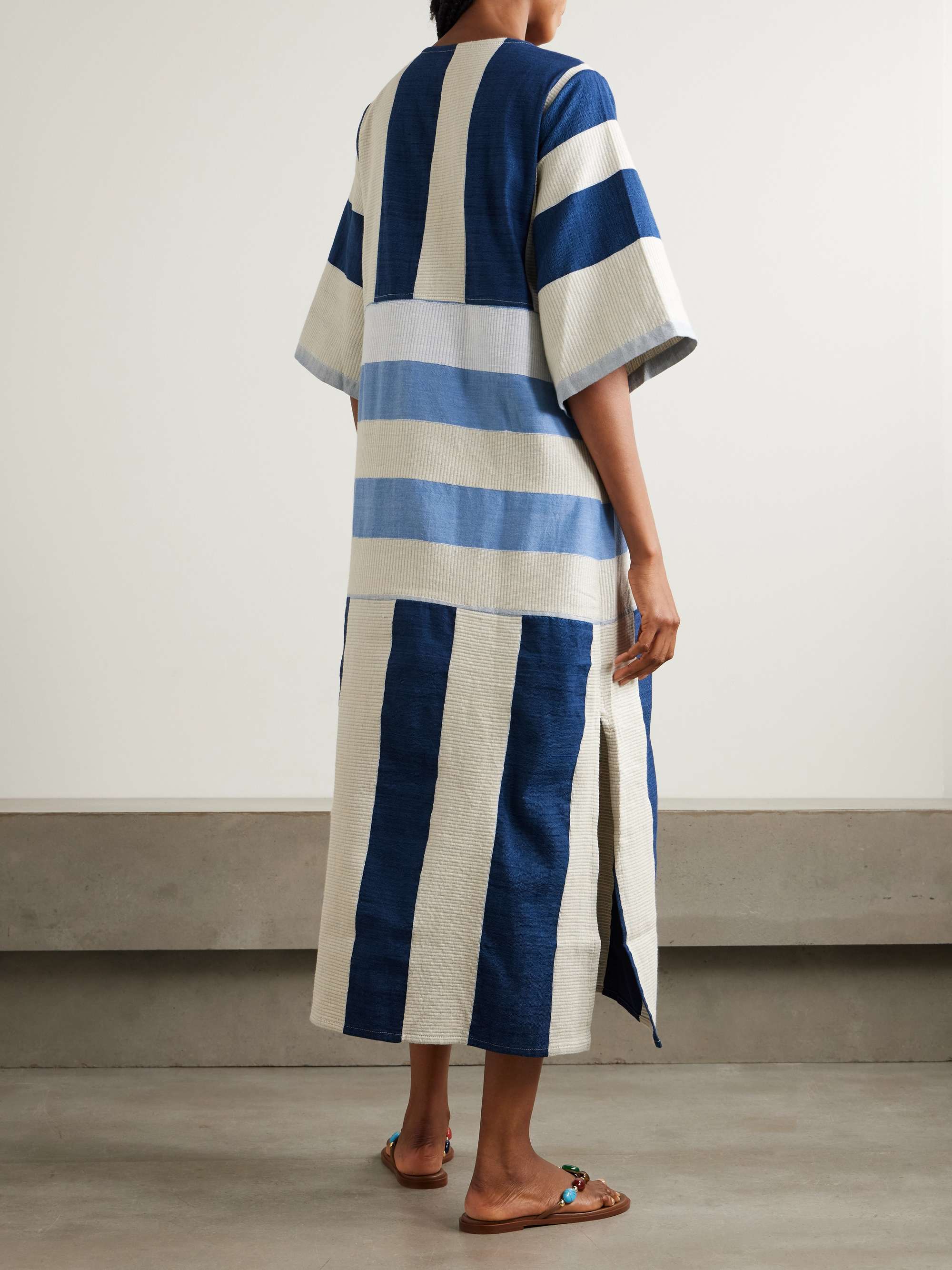 Eda paneled cotton maxi dress view