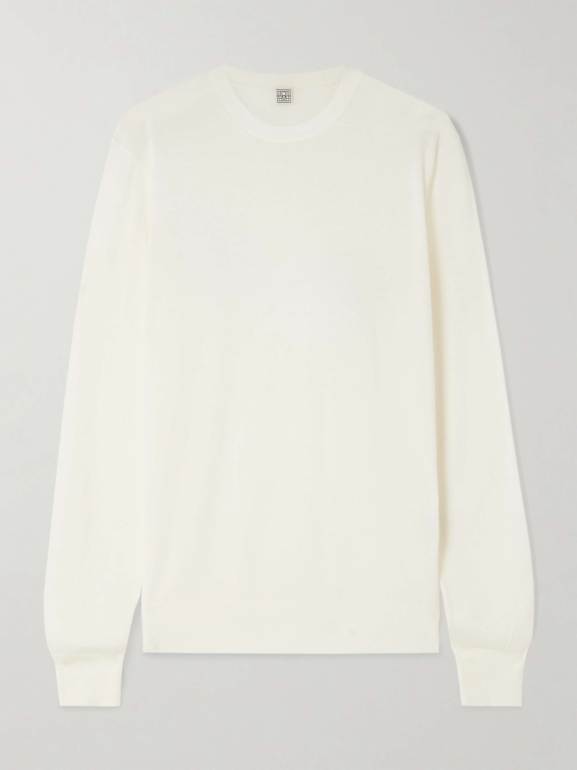 Wool and silk-blend sweater view