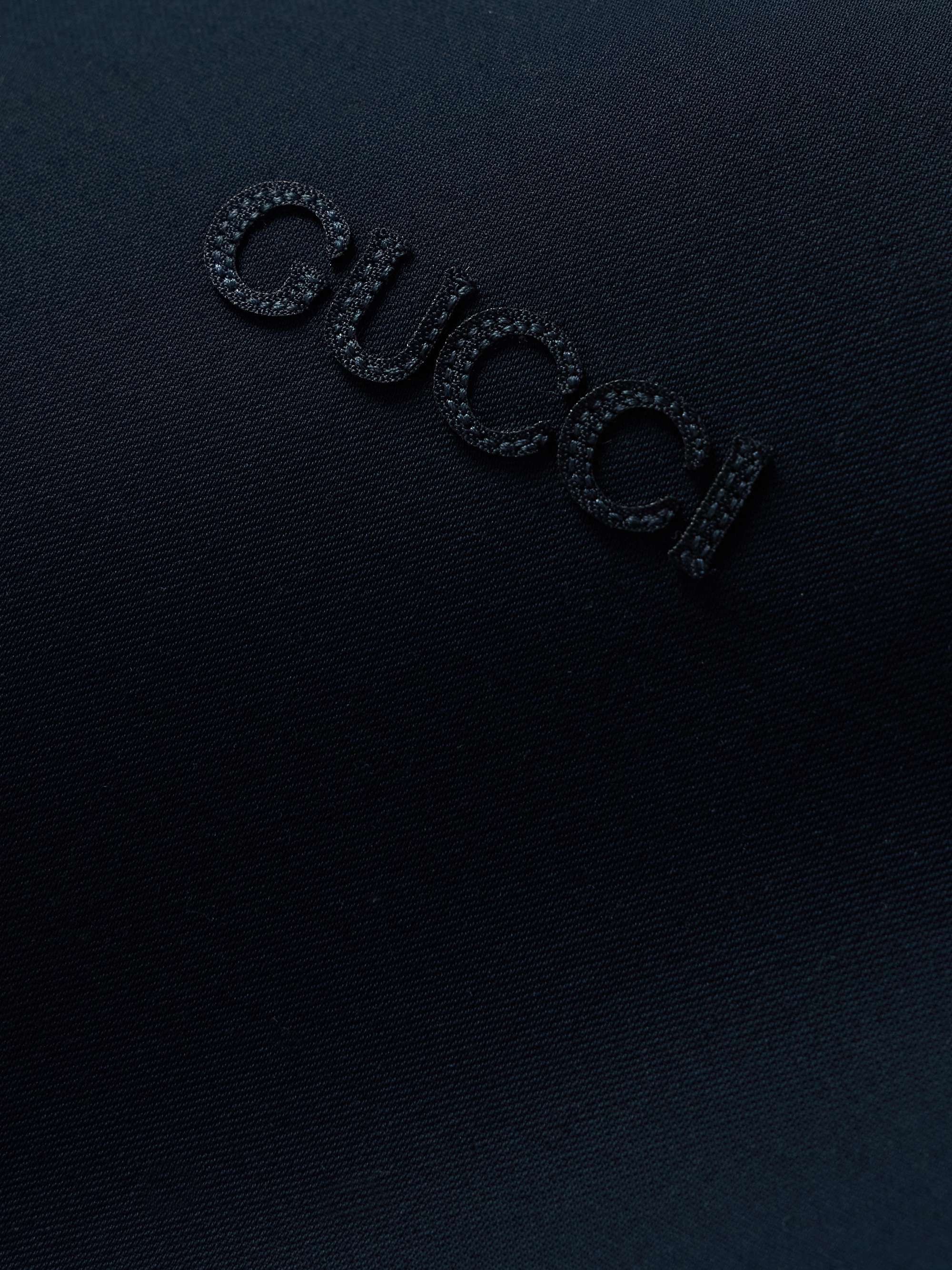 Logo-Appliquéd Wool-Blend Gabardine Jacket view