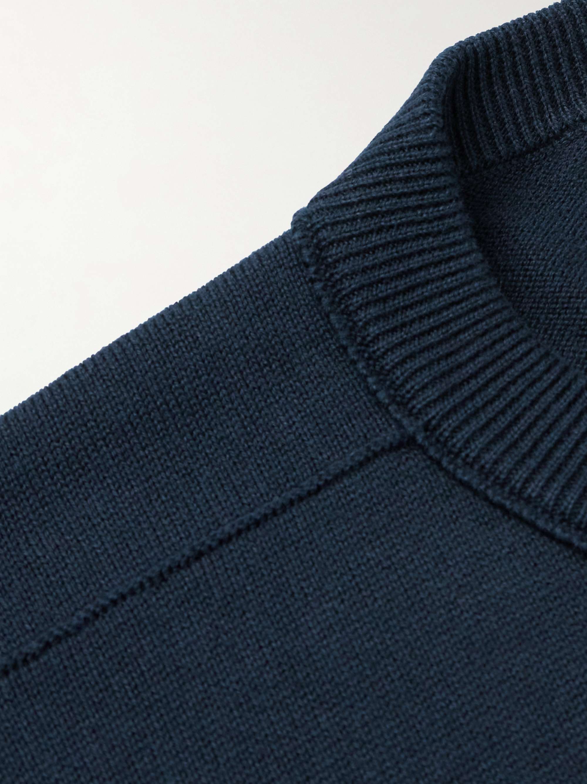Logo-Appliquéd Knitted Cotton Sweater view