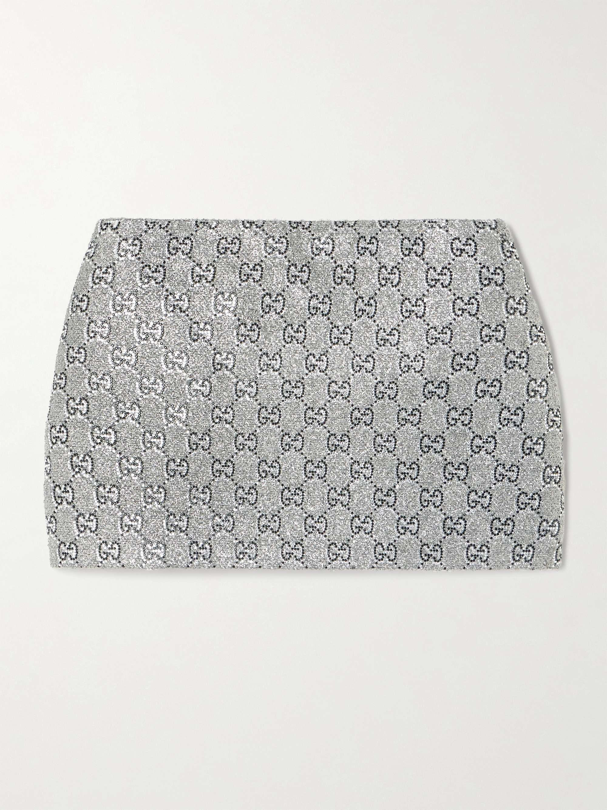 Metallic tweed mini skirt view