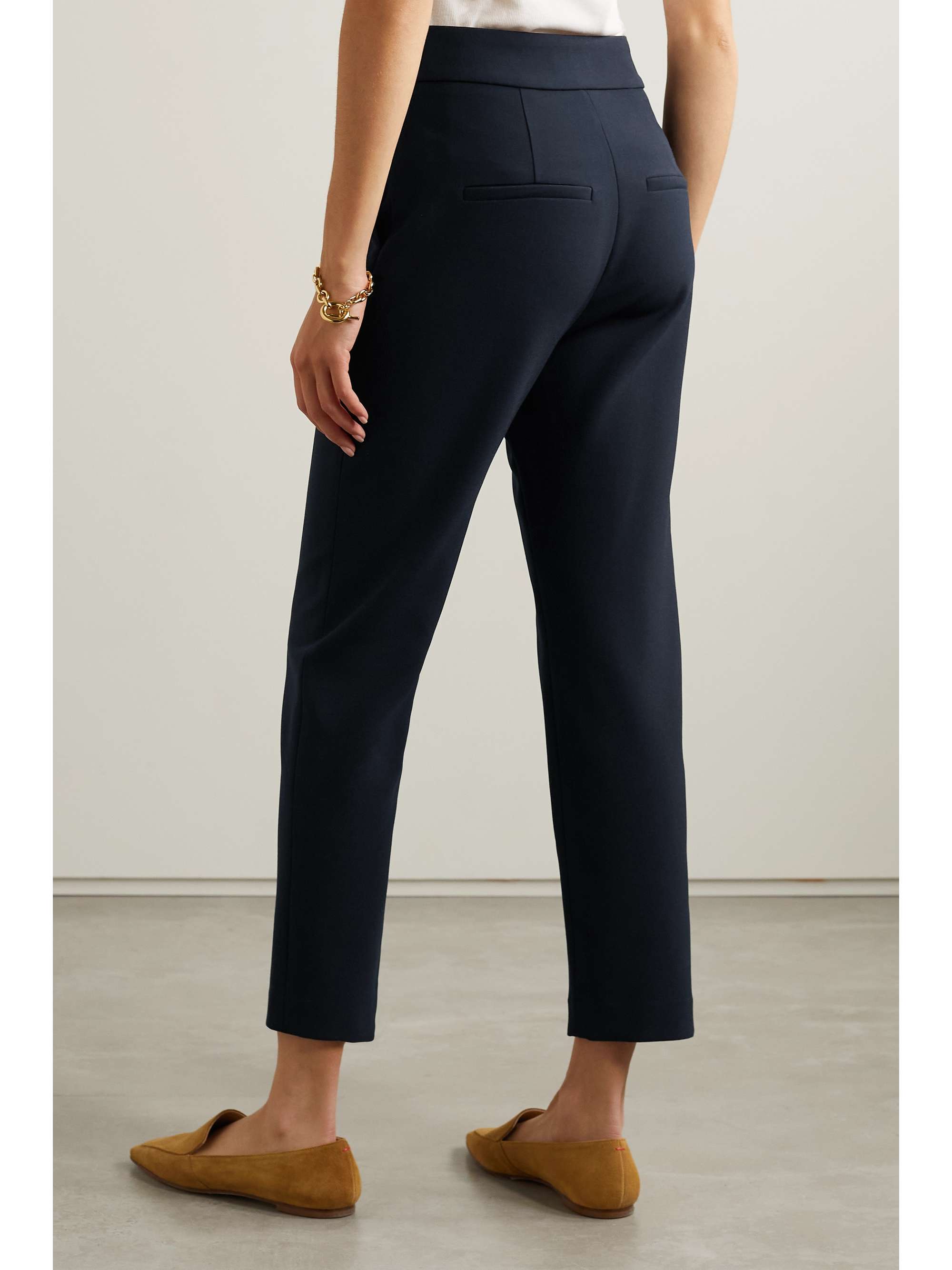 Renzo cropped woven straight-leg pants view