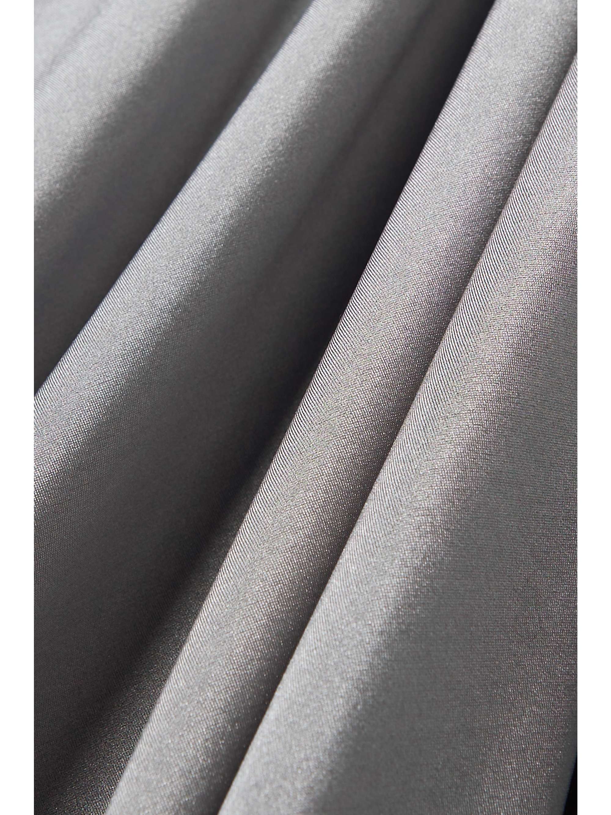 Asymmetric ruched stretch-satin maxi dress view