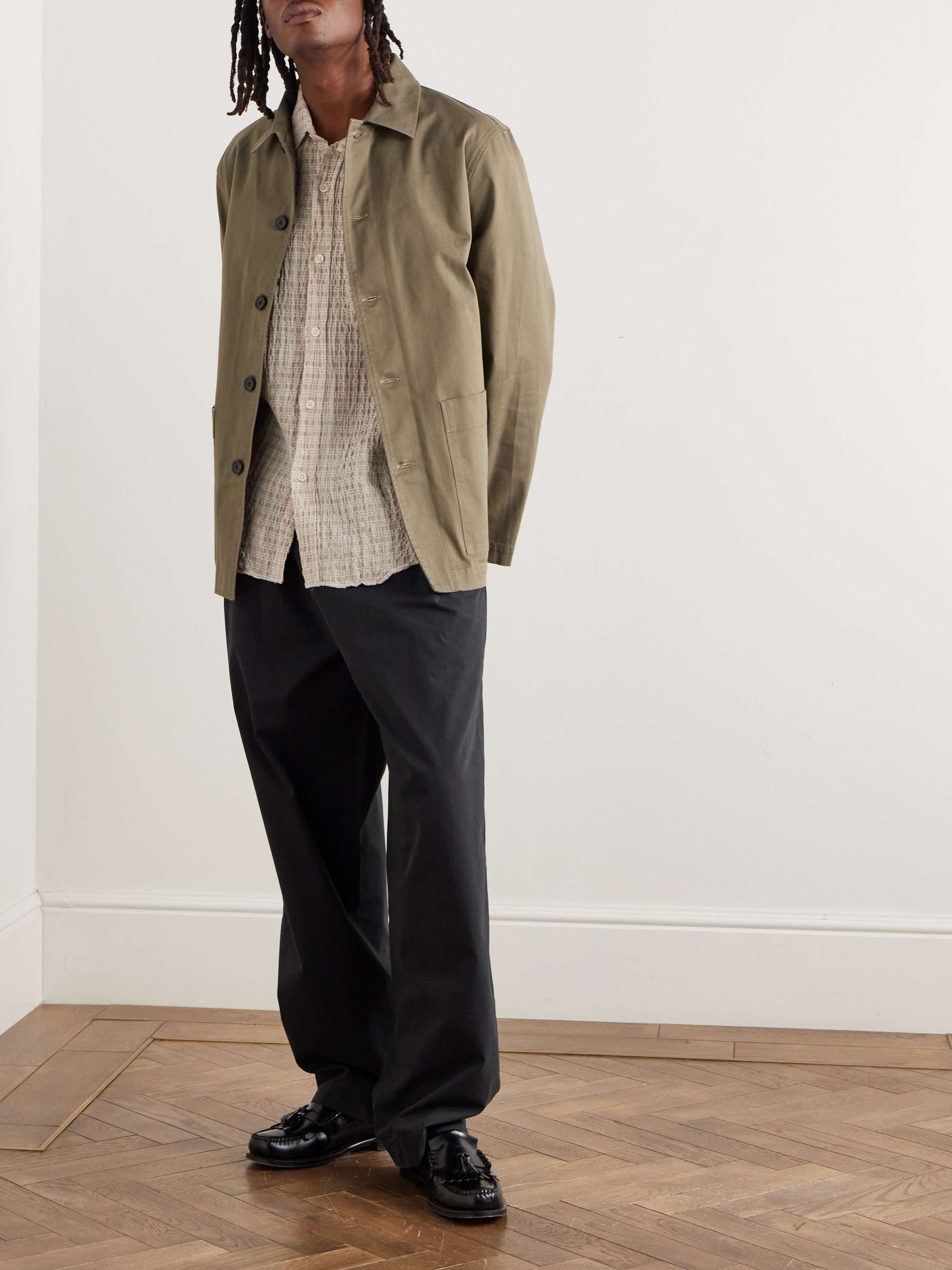 Uriel Cotton-Twill Overshirt view