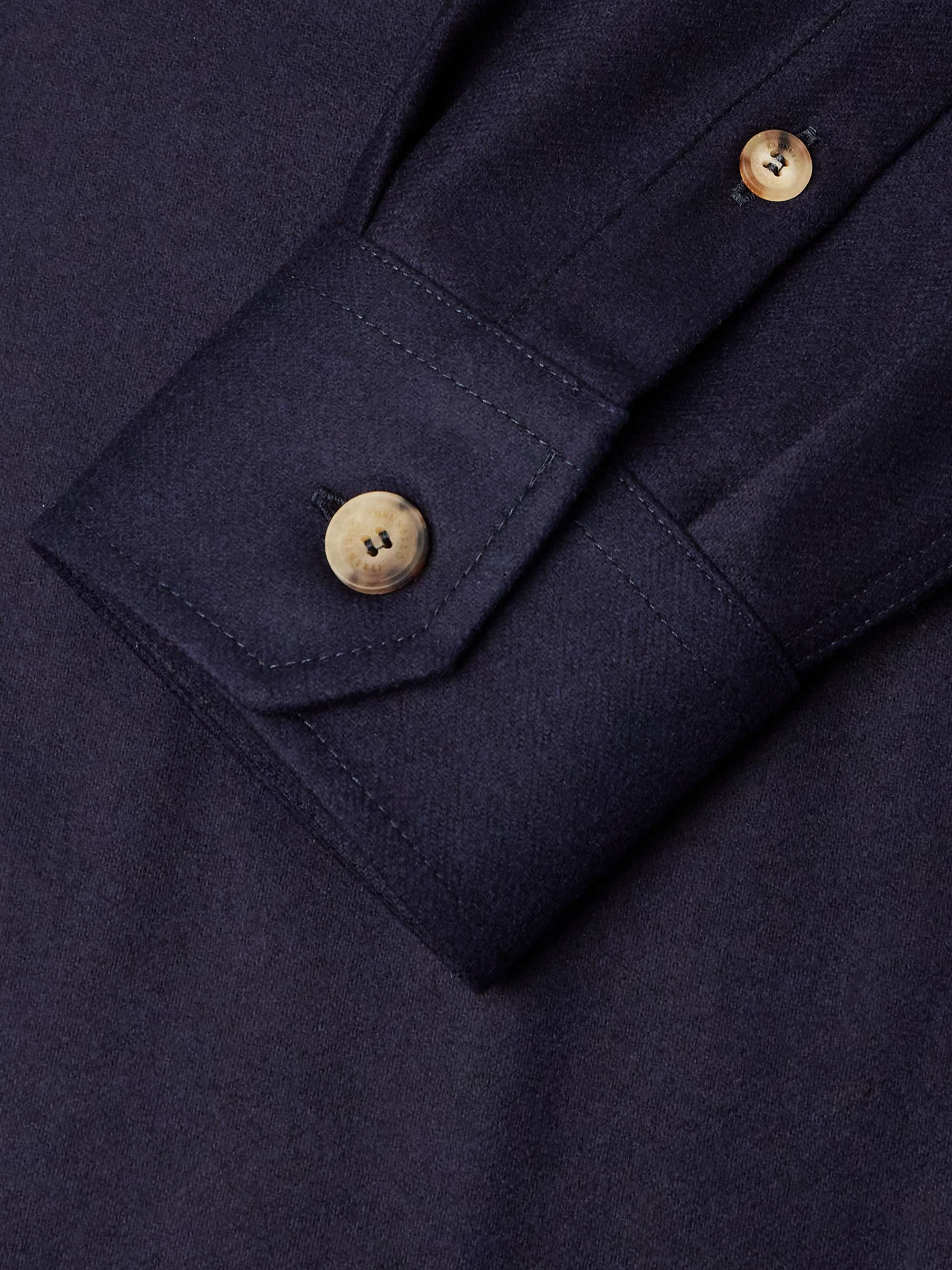 Brushed Wool-Twill Overshirt view