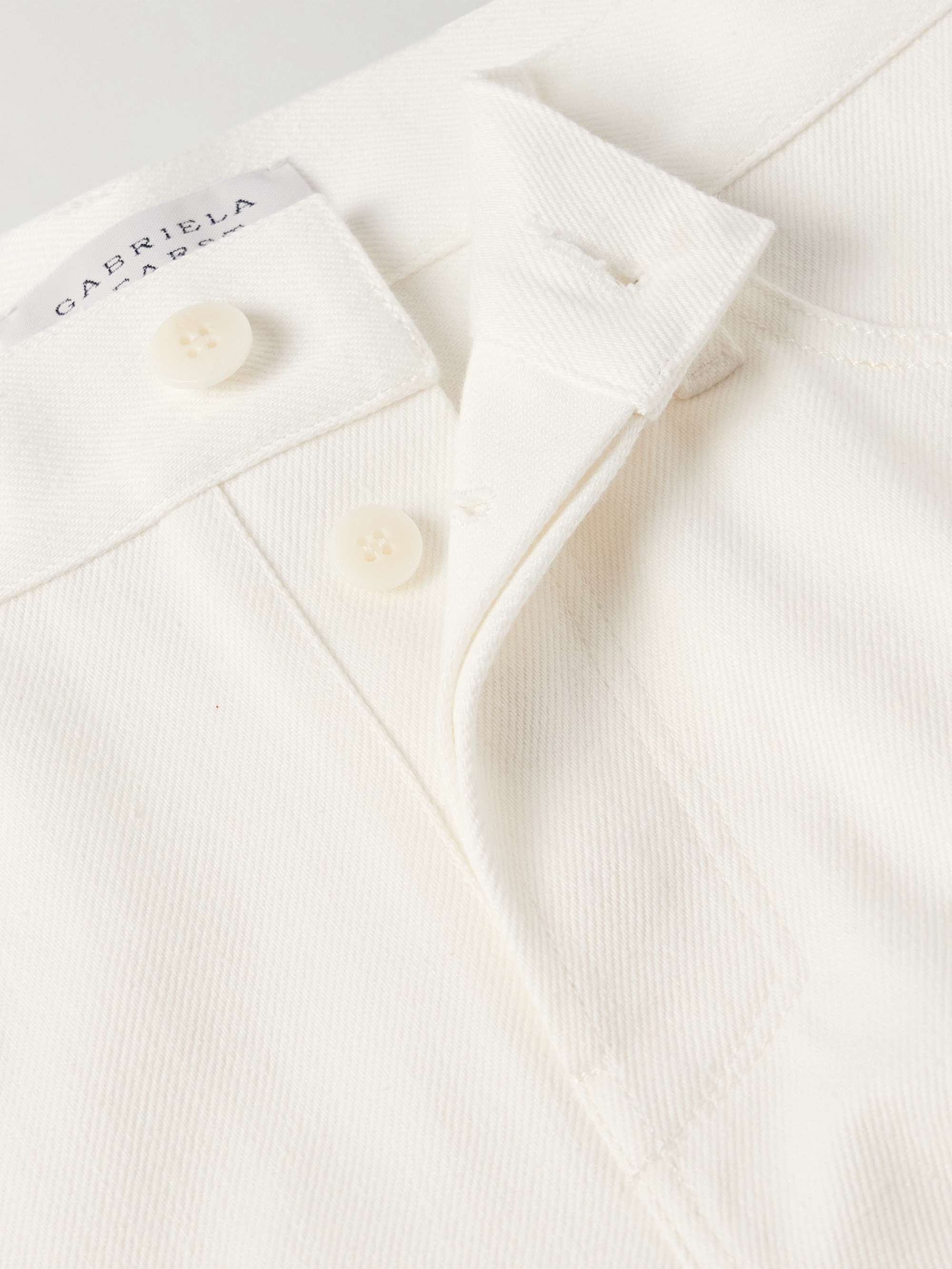 Anthony Slim-Fit Straight-Leg Cotton-Twill Trousers view