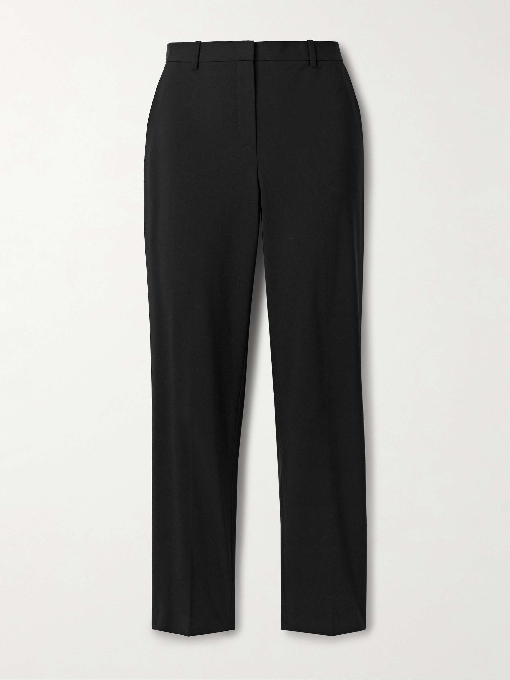 Treeca cropped wool-blend slim-leg pants view