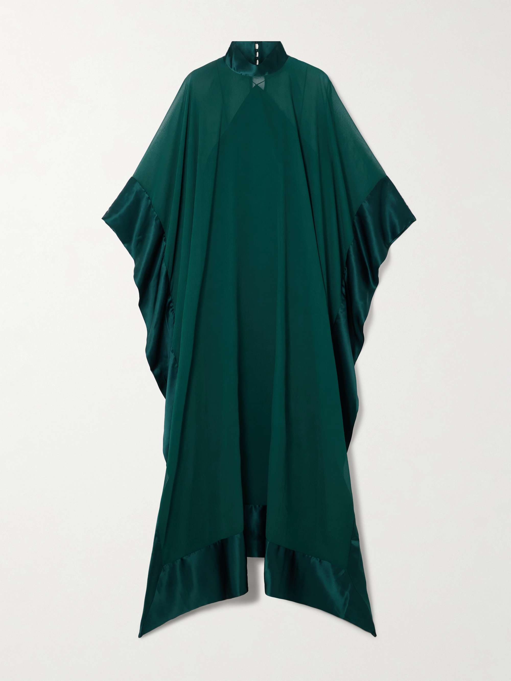 New Age Spirito satin-trimmed silk-chiffon gown view