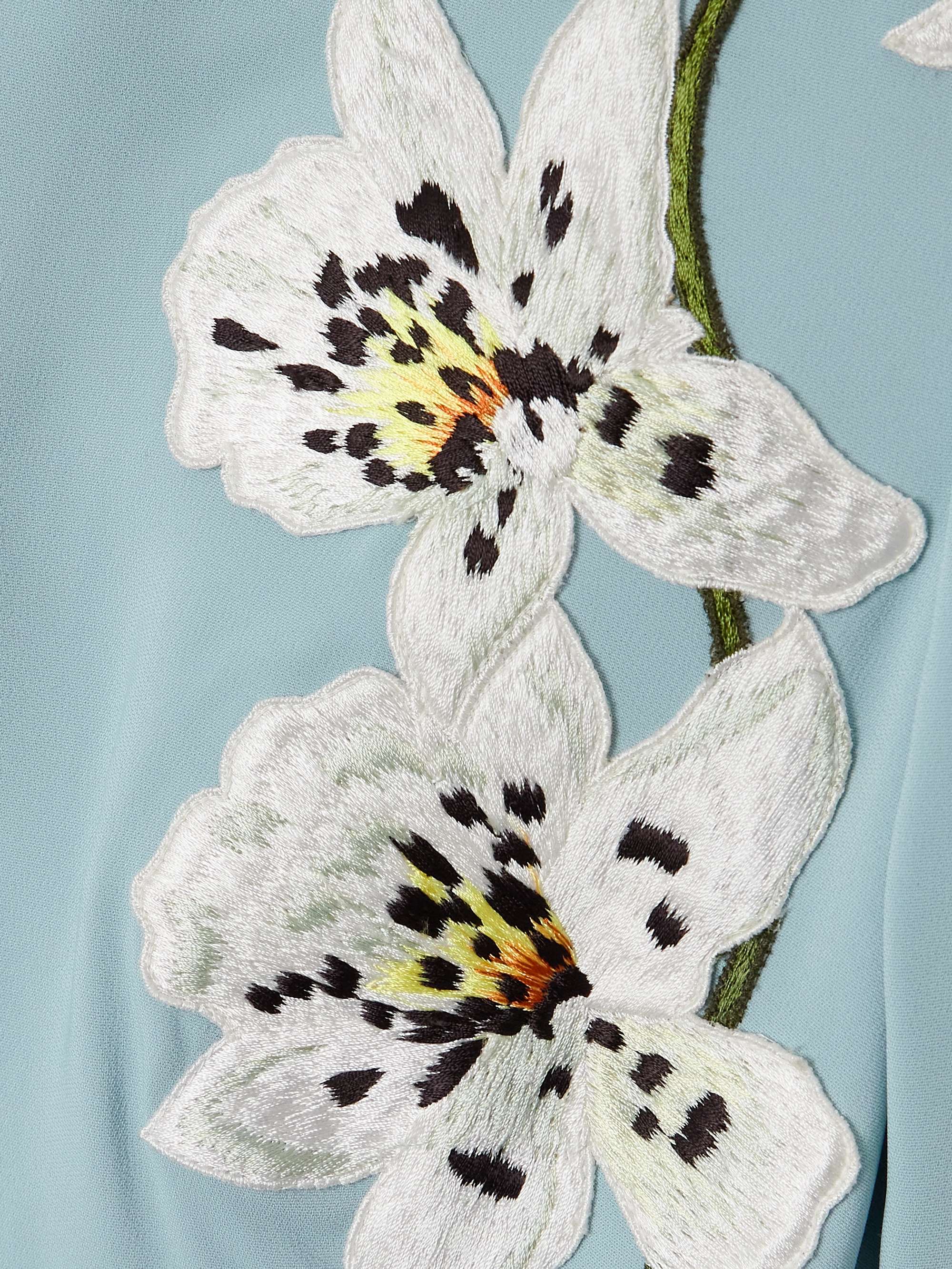 Appliquéd cady gown view