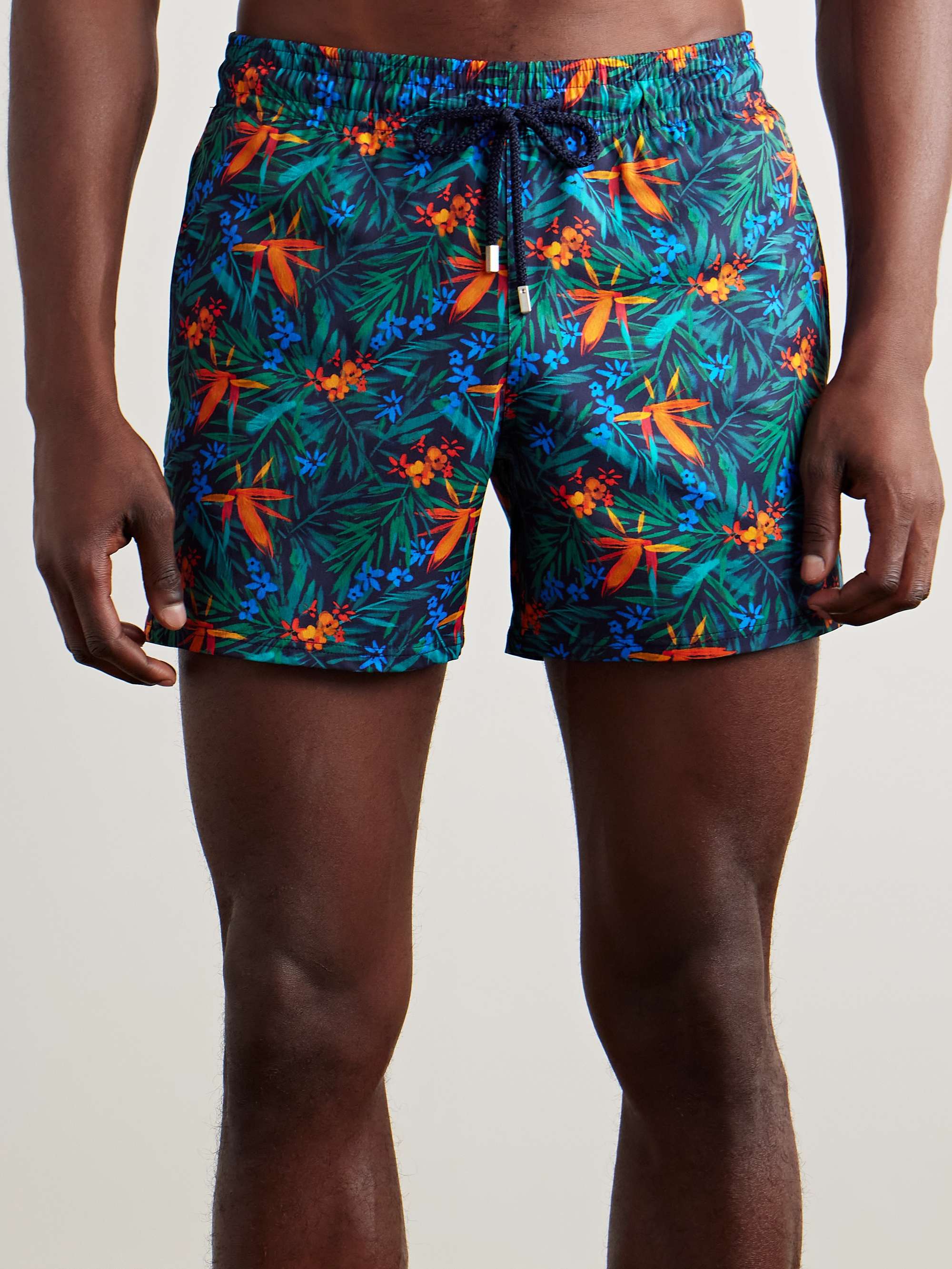Moorise Straight-Leg Mid-Length Printed Swim Shorts view