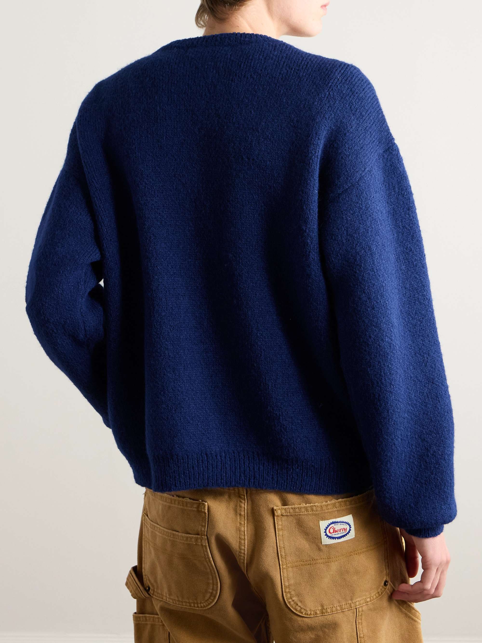 Jacquard-Knit Alpaca-Blend Sweater view