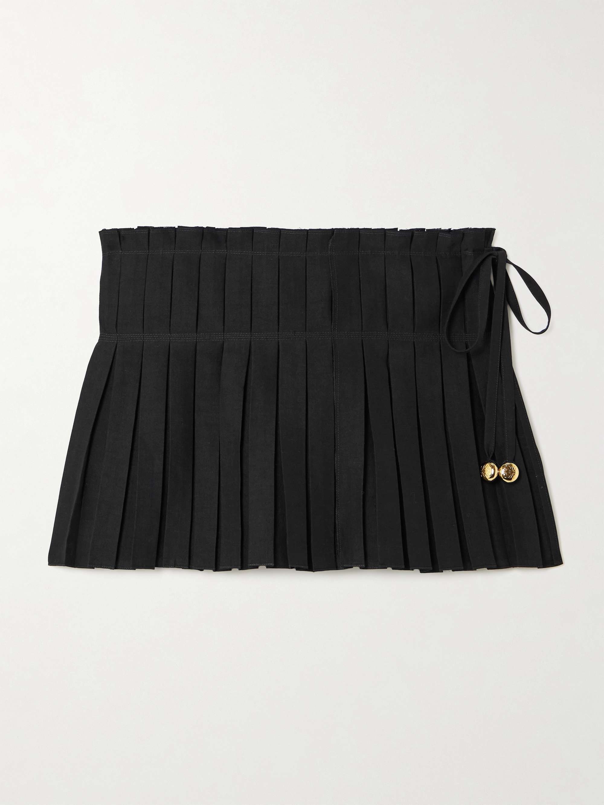 + Paula's Ibiza embellished pleated woven skort view