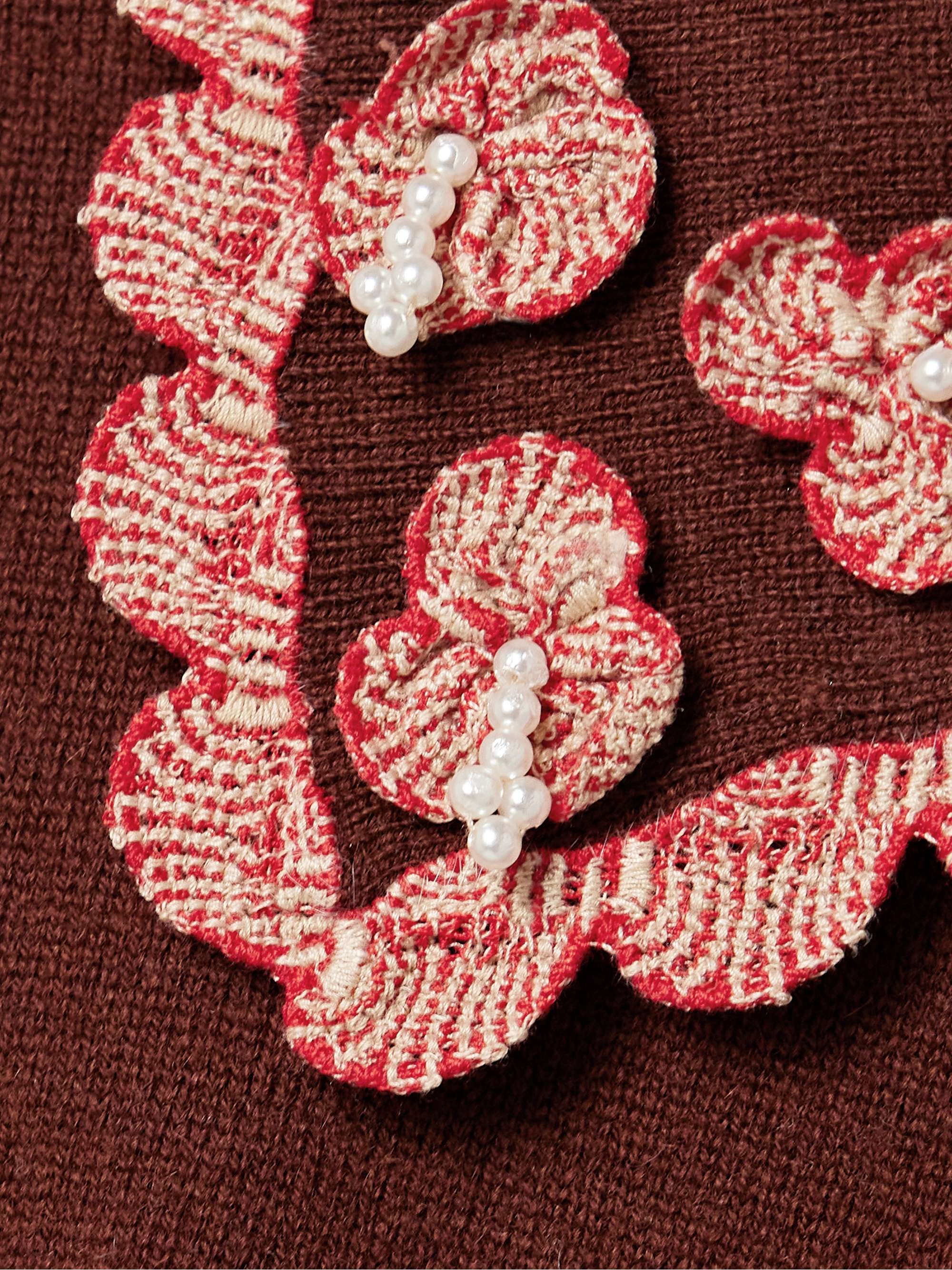 Rookie embellished wool and cashmere-blend cardigan view