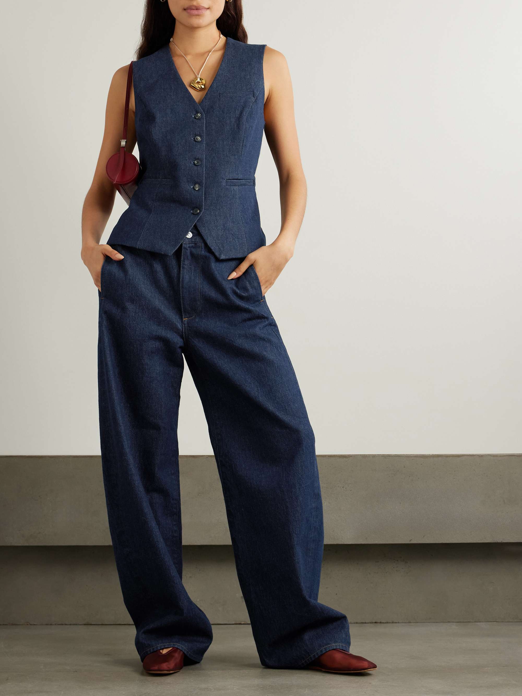 Jasmin denim vest view