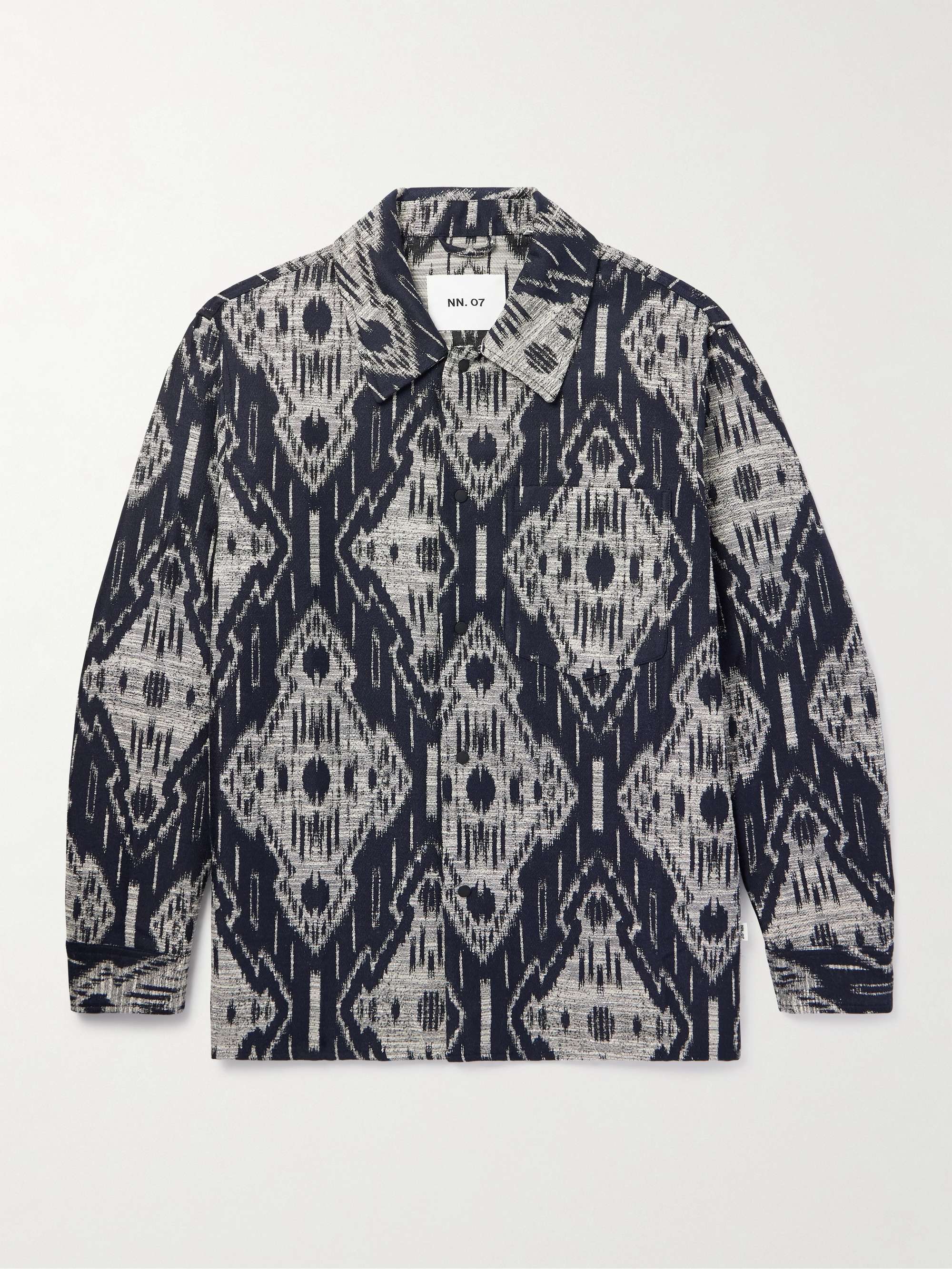 Twill-Jacquard Overshirt view