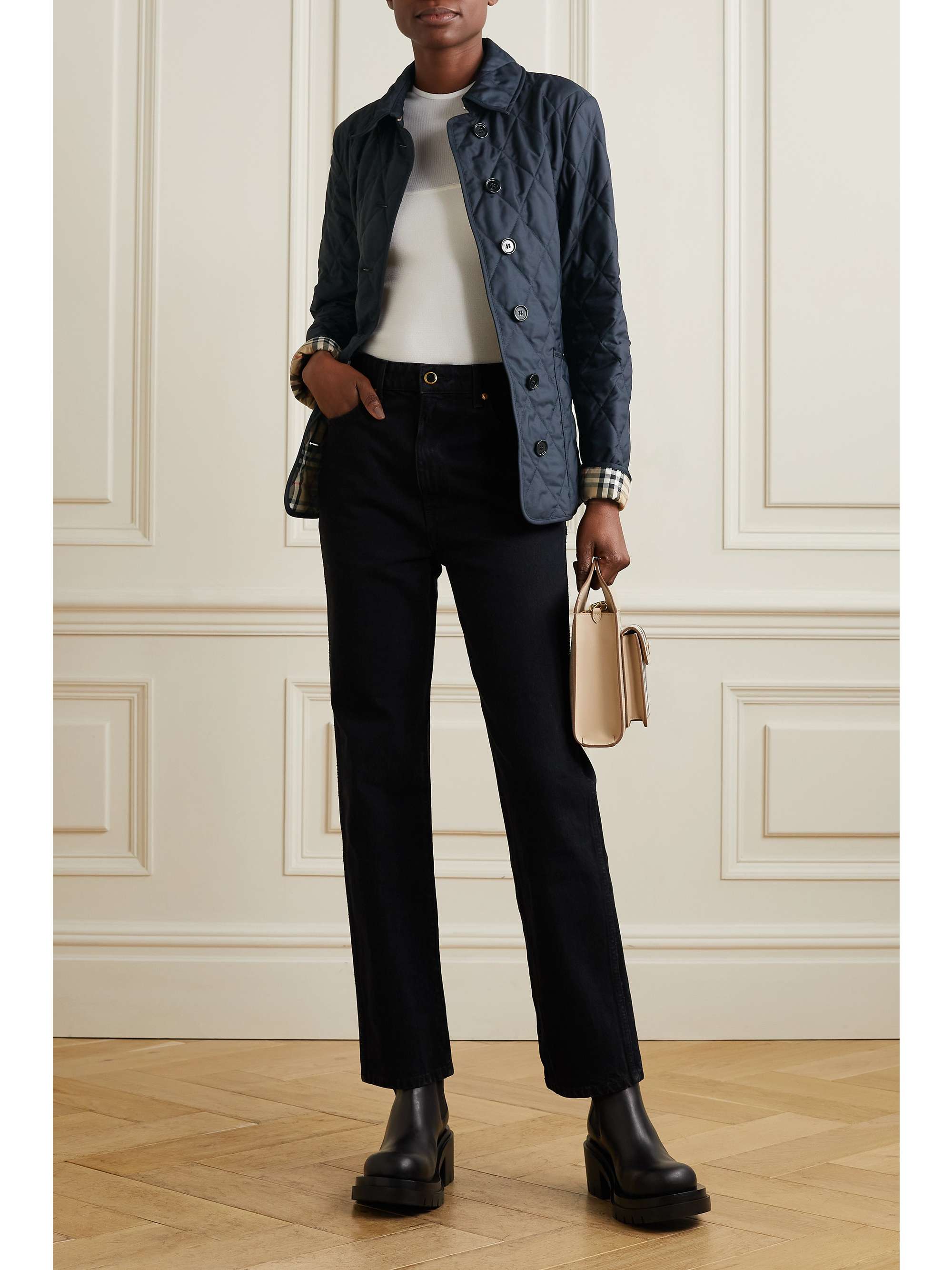 Quilted shell jacket view