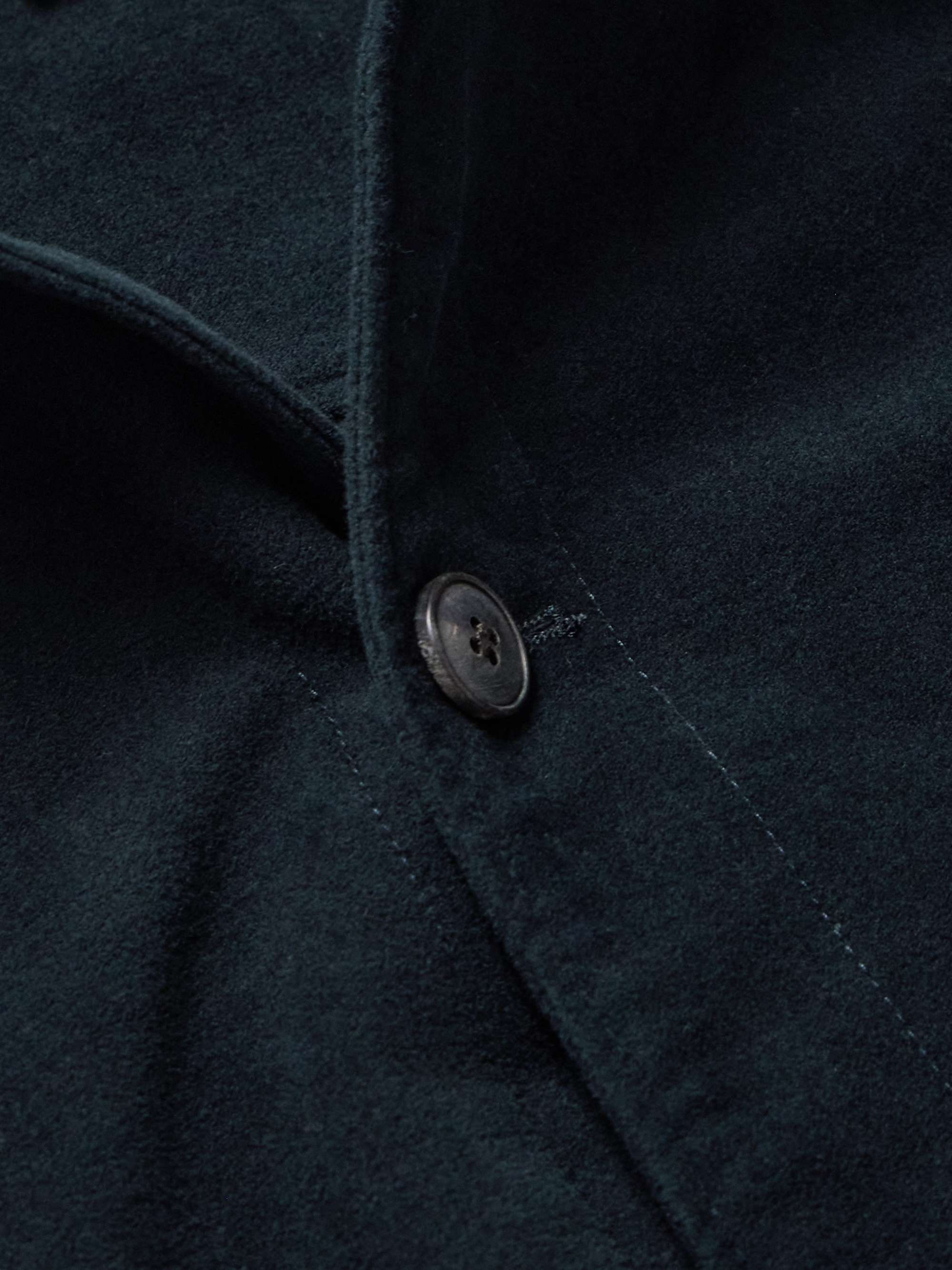 Cotton-Blend Moleskin Shirt Jacket view